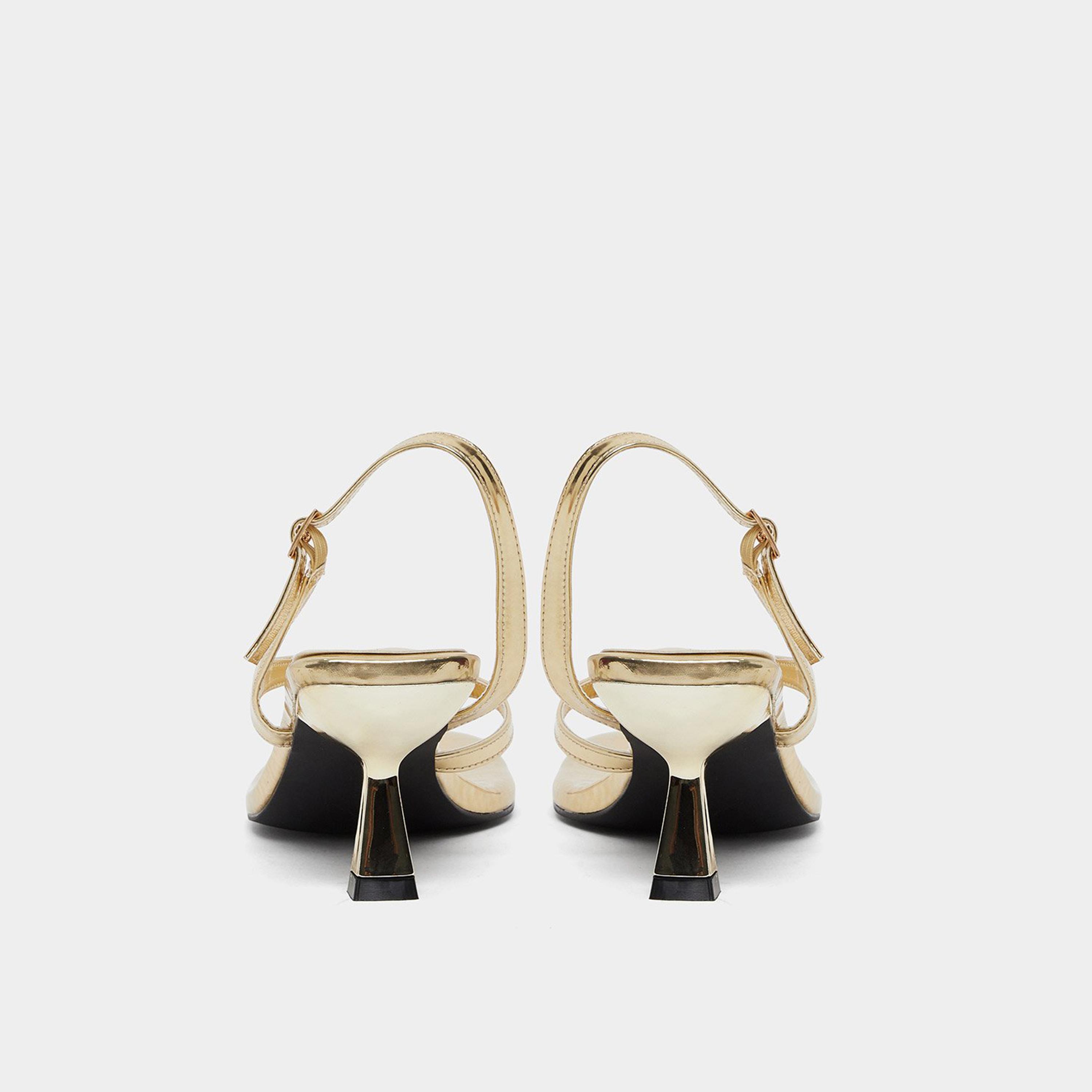 Styli Women Gold Kitten Heel Thong Sandals-women-shoes-sandals-heeled-image-5
