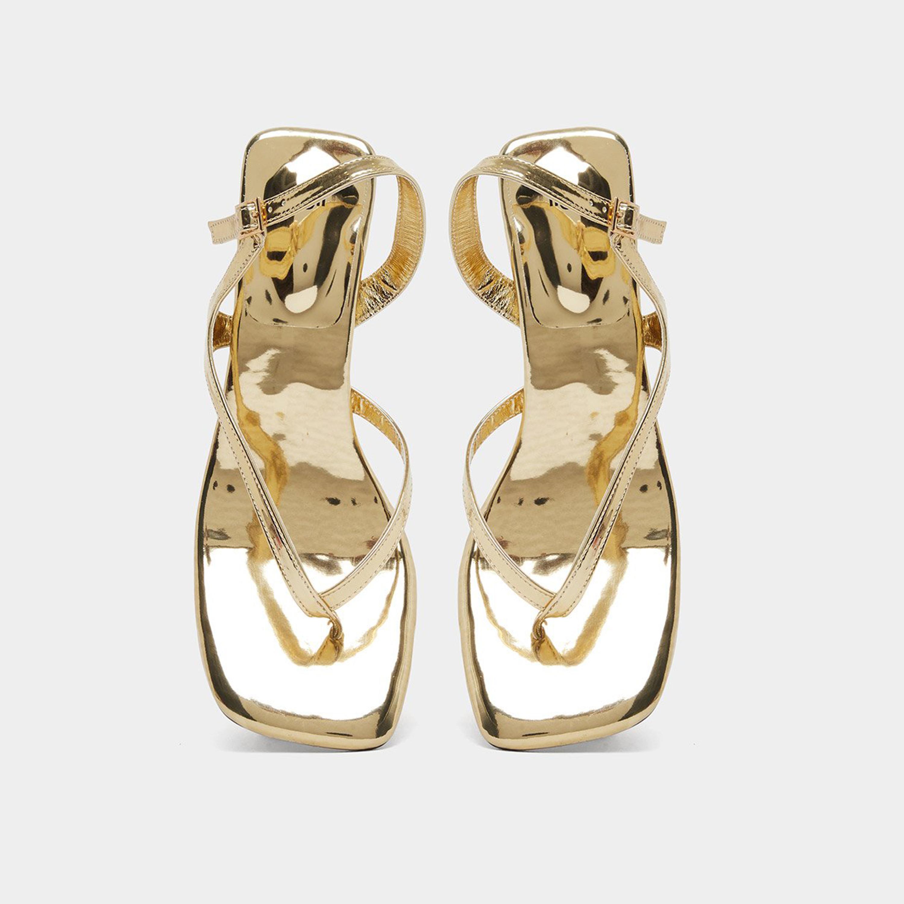 ستايلي - صندل ذهبي بكعب صغير-women-shoes-sandals-heeled-image-6