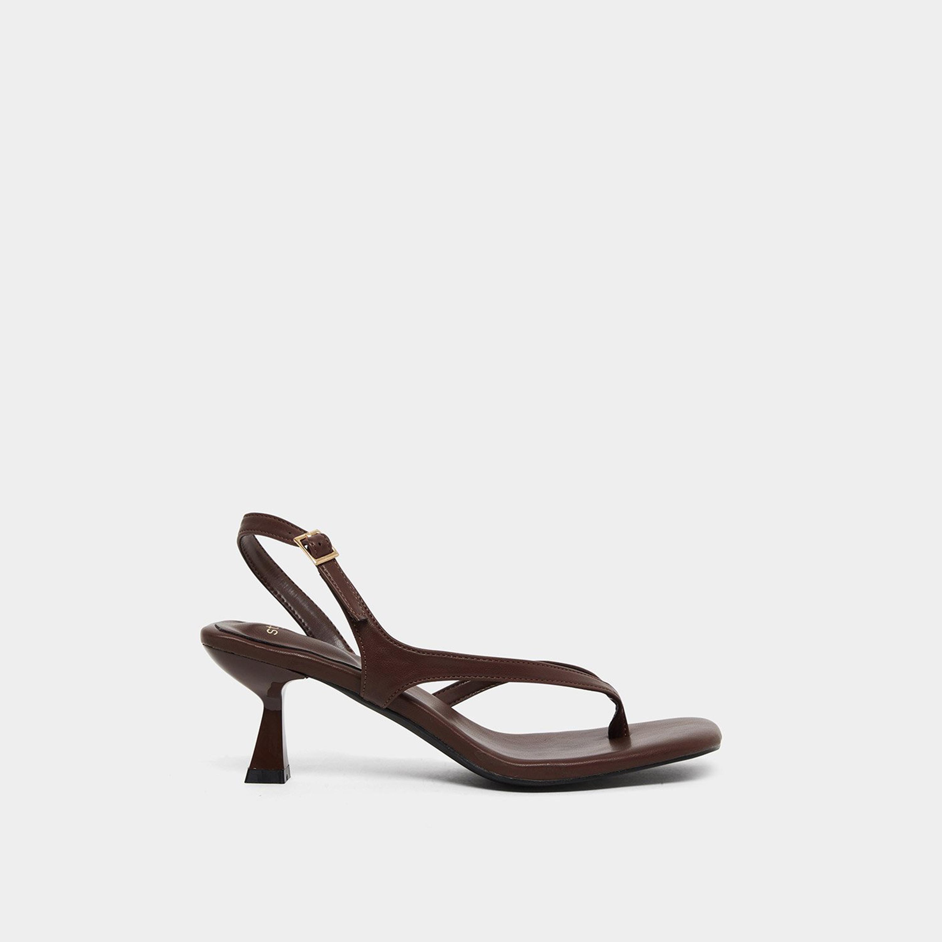 ستايلي - صندل بكعب صغير بني اللون-women-shoes-sandals-heeled-image-3