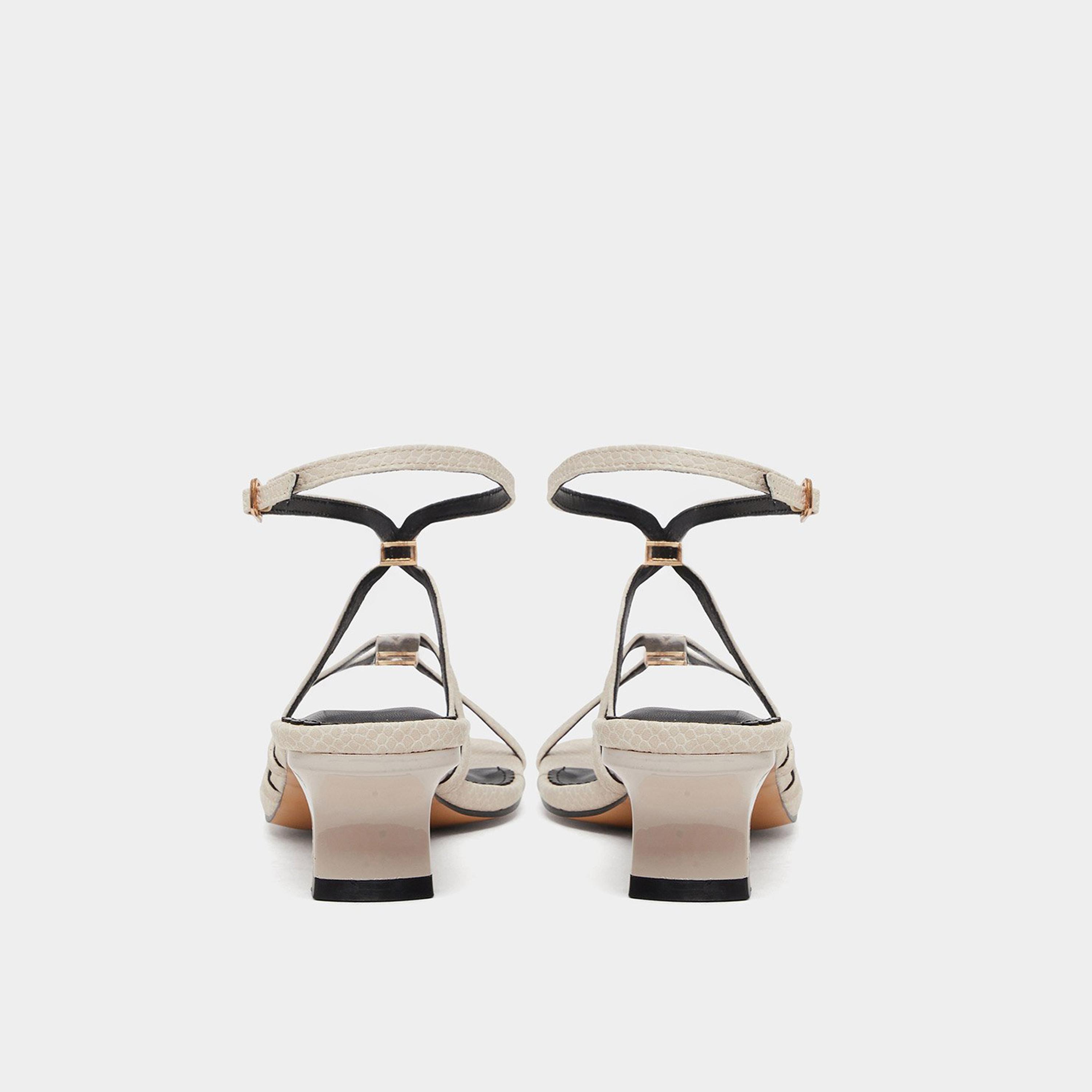 ستايلي - صندل بأشرطة مزين بلمسات معدنية لون كريمي-women-shoes-sandals-heeled-image-5