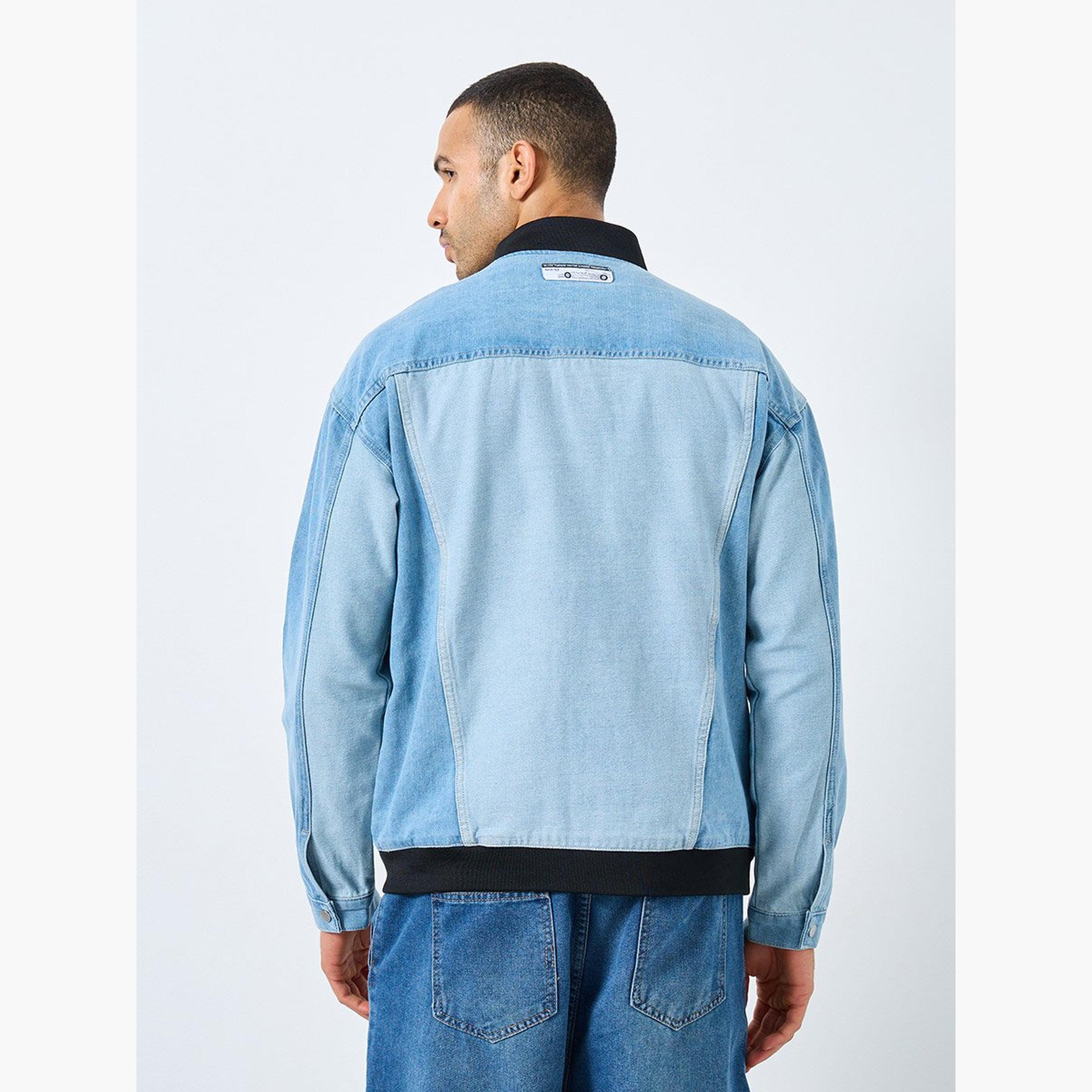 Styli Denim Embroidered Panel Detail Jacket-men-clothing-jacketsandblazers-jackets-image-5