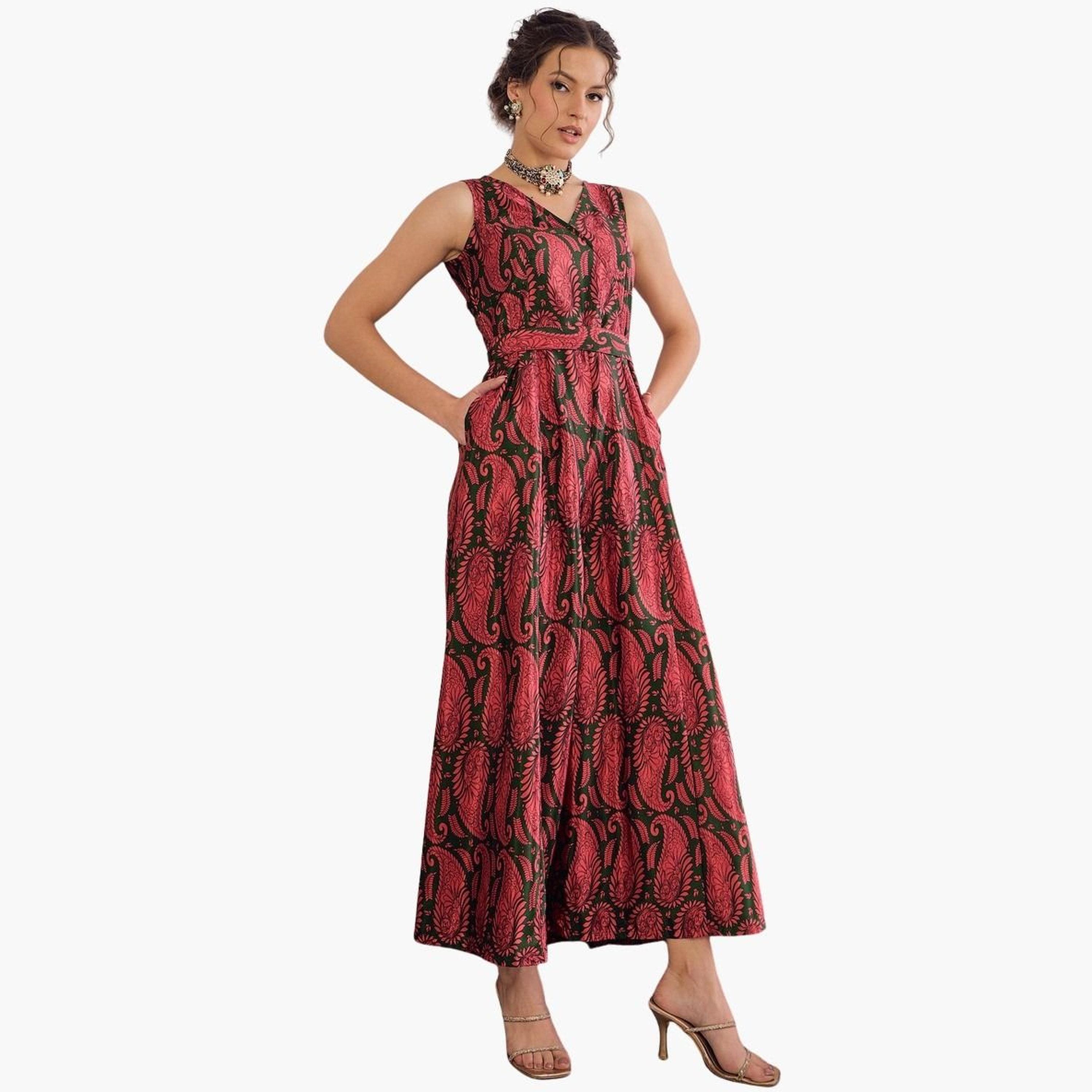 Shae by Sassafras Women Paisley Print Wide Leg Jumpsuit-women-clothing-jumpsuits-image-1