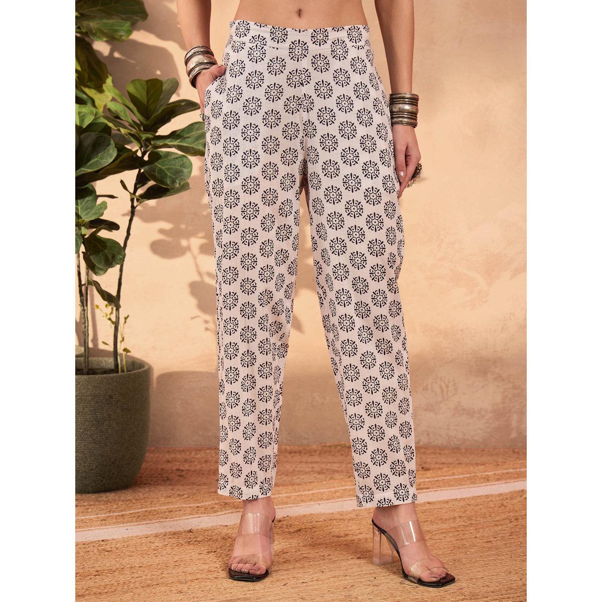 طقم من كورتا بتفاصيل كسرات مع بنطال-women-clothing-ethnicwear-kurtasets-image-7