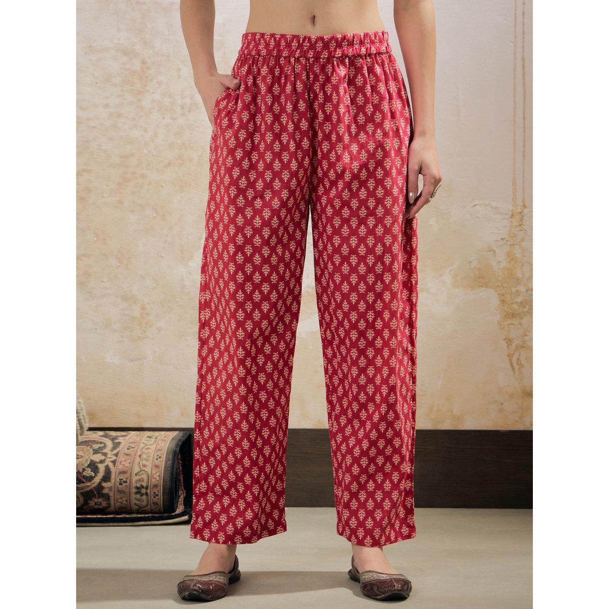 Shae by SASSAFRAS Pink Floral Cambric Kurta with Pencil Pants and Dupatta Set-women-clothing-ethnicwear-sareesets-image-7