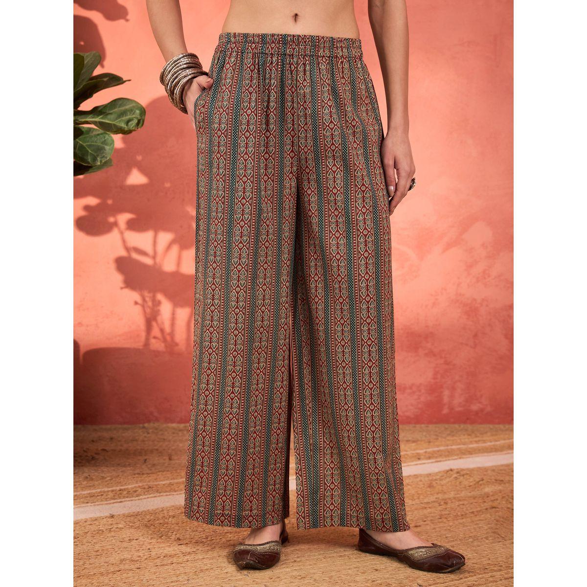 طقم من كورتا وبنطال مع دوباتا-women-clothing-ethnicwear-sareesets-image-9