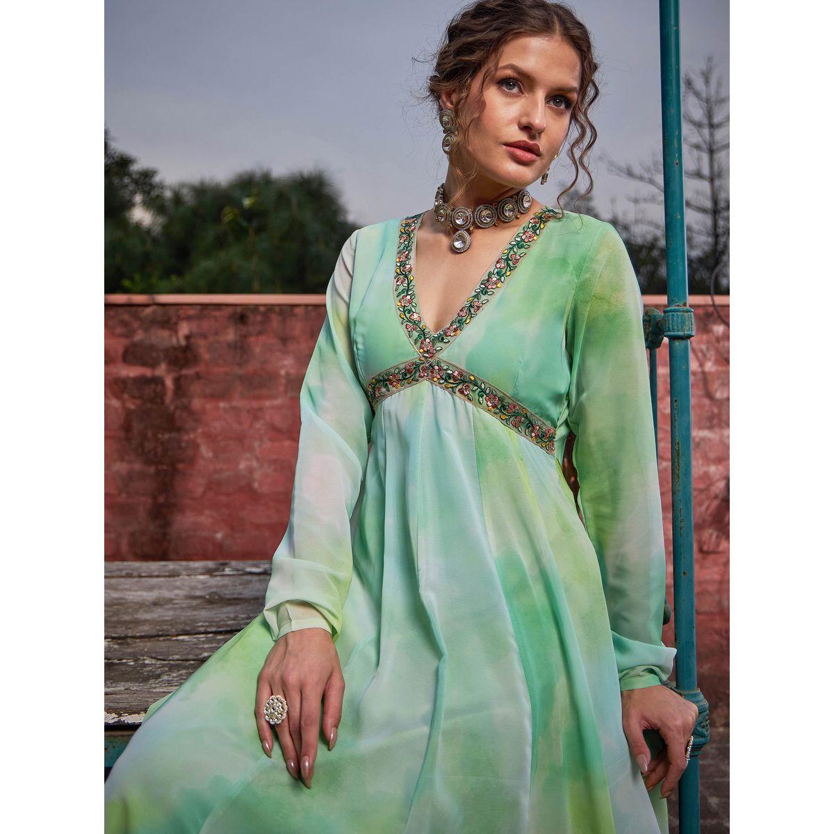 كورتا بطبعة تاي داي-women-clothing-ethnicwear-kurtas-image-4