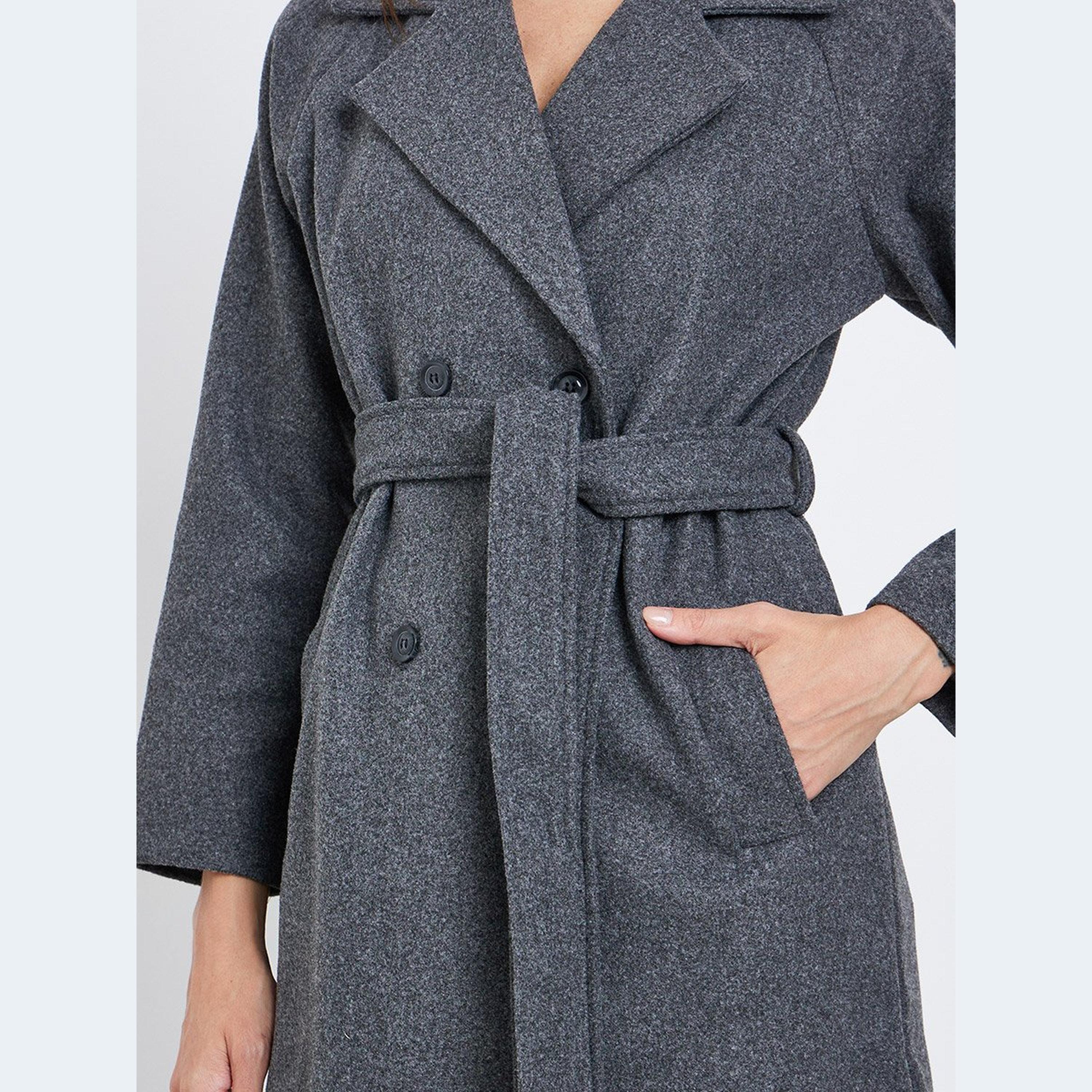 ستايلي - معطف فحمي عادي بطول الركبة-women-clothing-coatsandjackets-coats-image-2