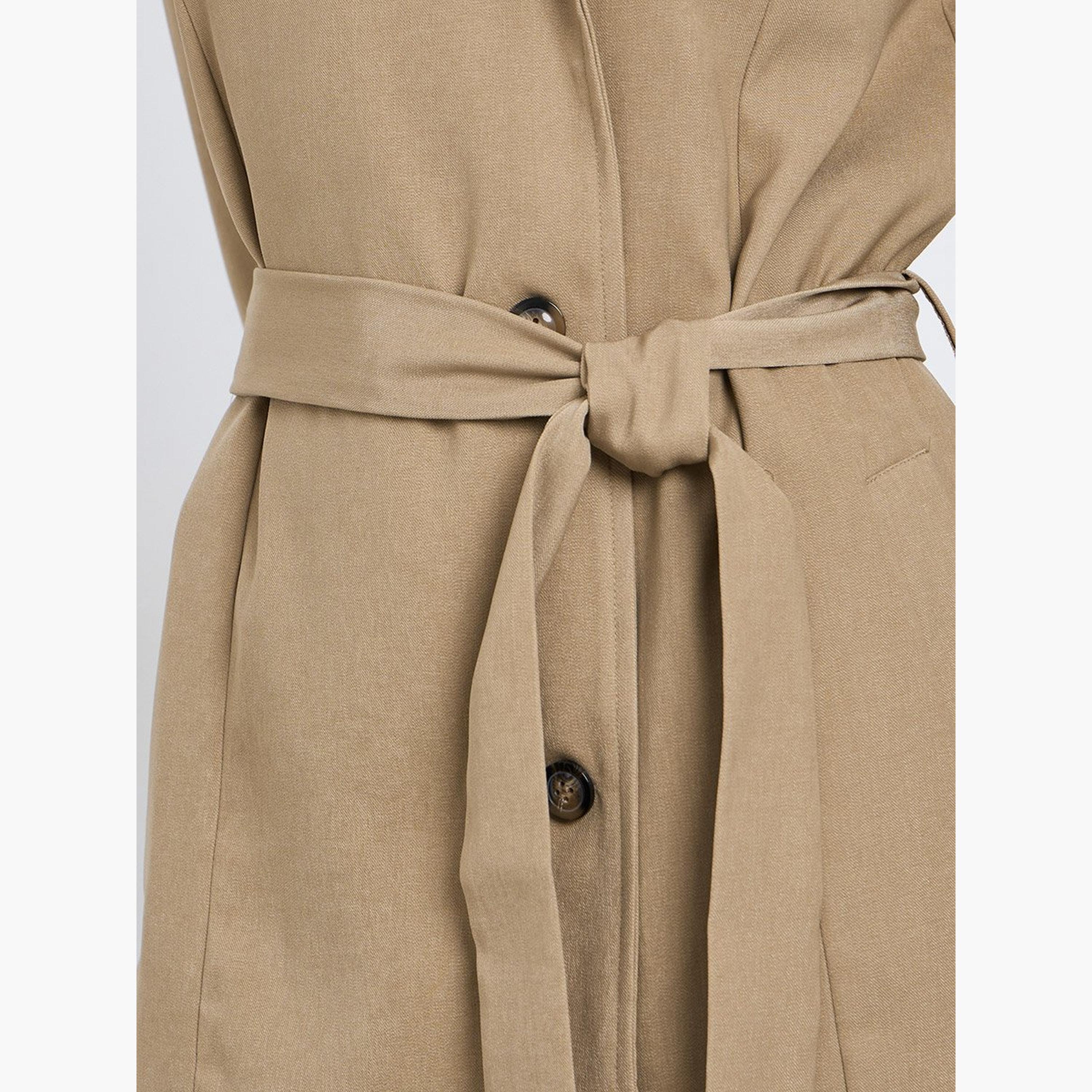 Styli Beige Longline Trench Coat-women-winterwear-coatsandjackets-jackets-image-4