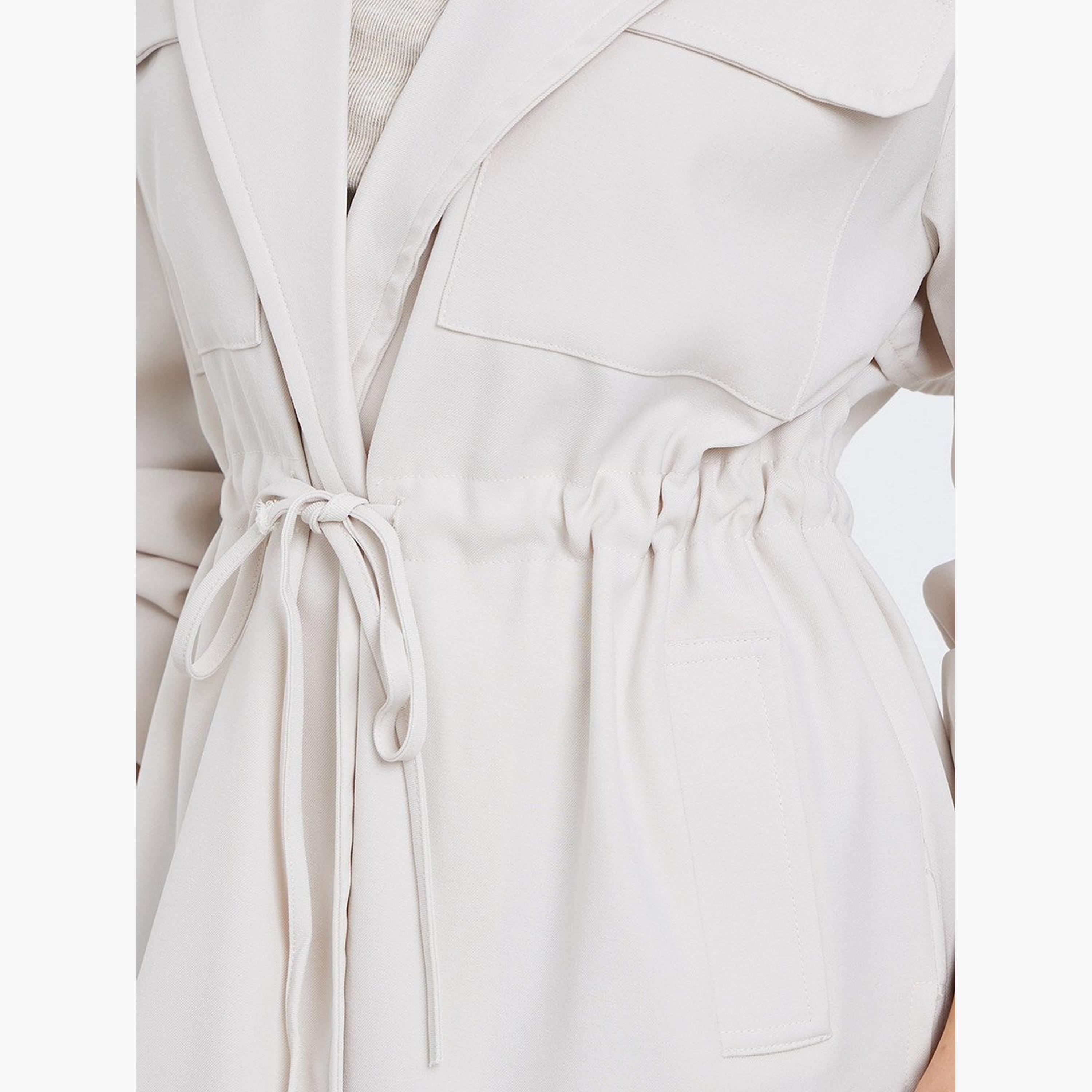 Styli Cream Longline Utility Jacket-women-winterwear-coatsandjackets-jackets-image-4
