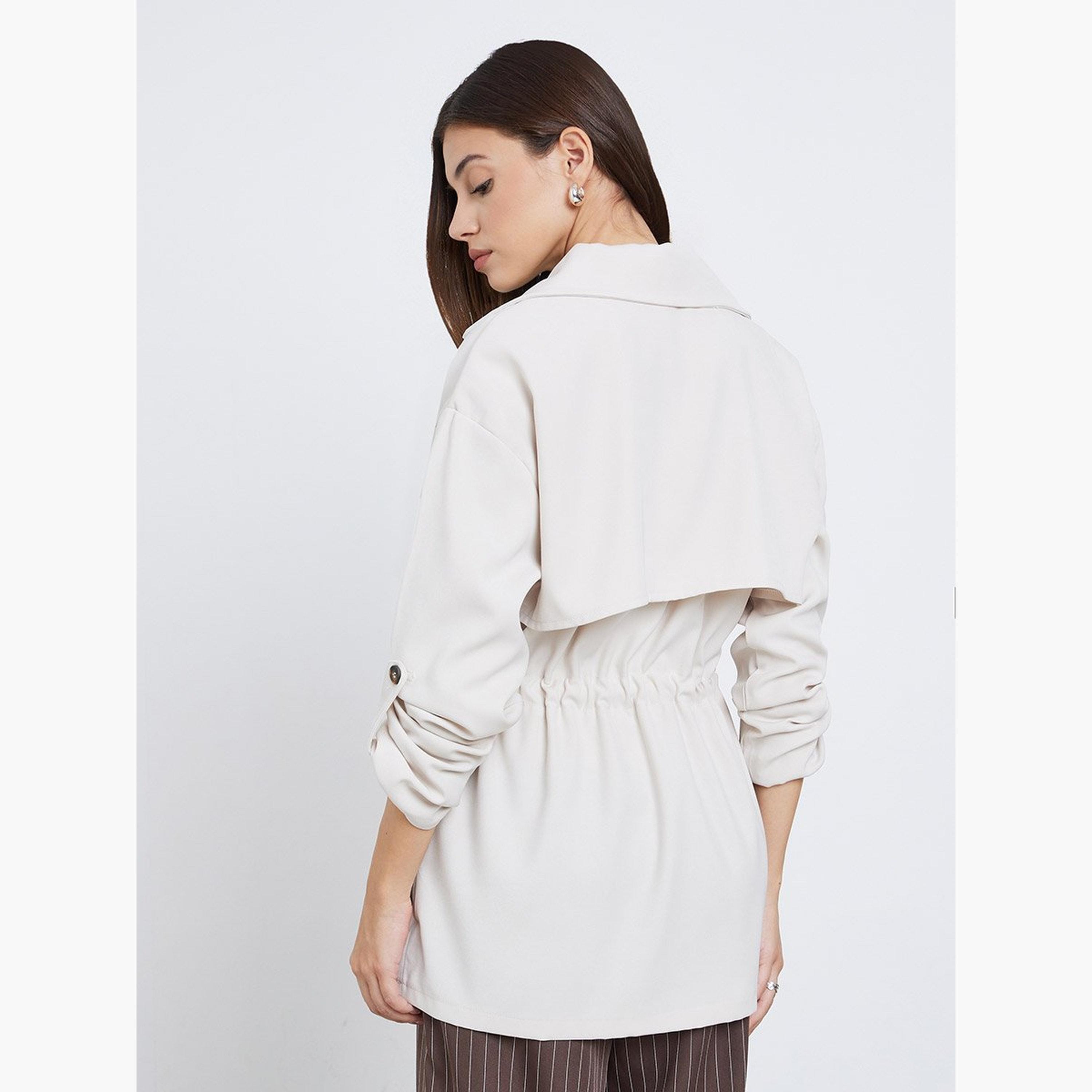 Styli Cream Longline Utility Jacket-women-winterwear-coatsandjackets-jackets-image-5