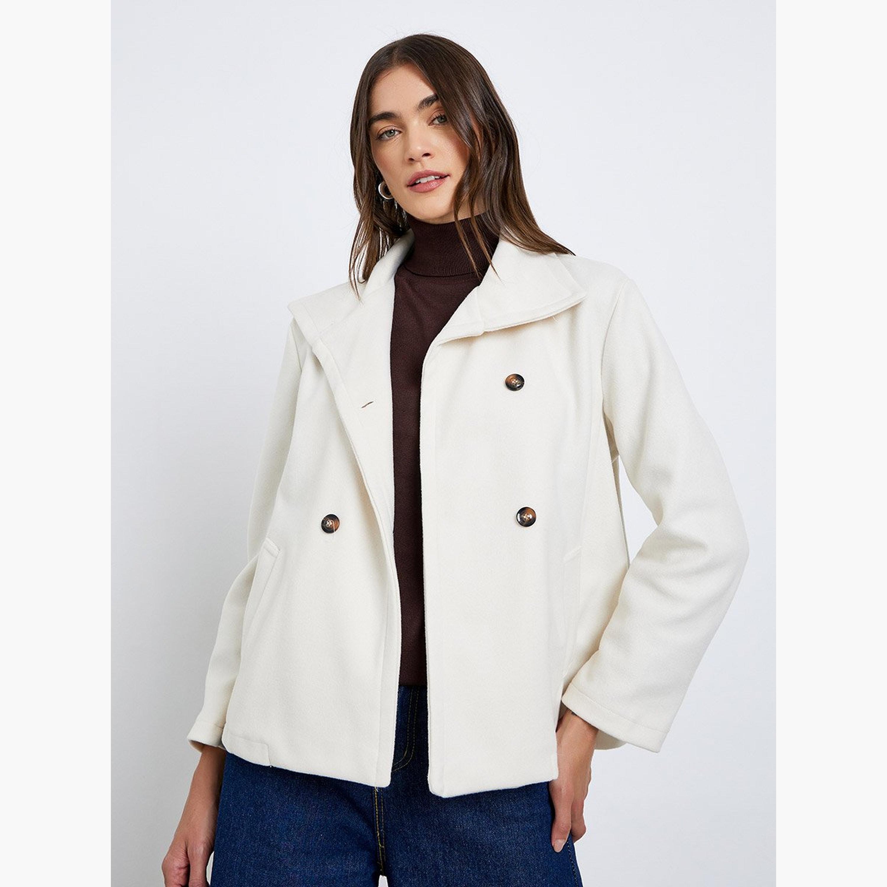 Styli Off White Oversized Wool Look Jacket-women-winterwear-coatsandjackets-jackets-image-1