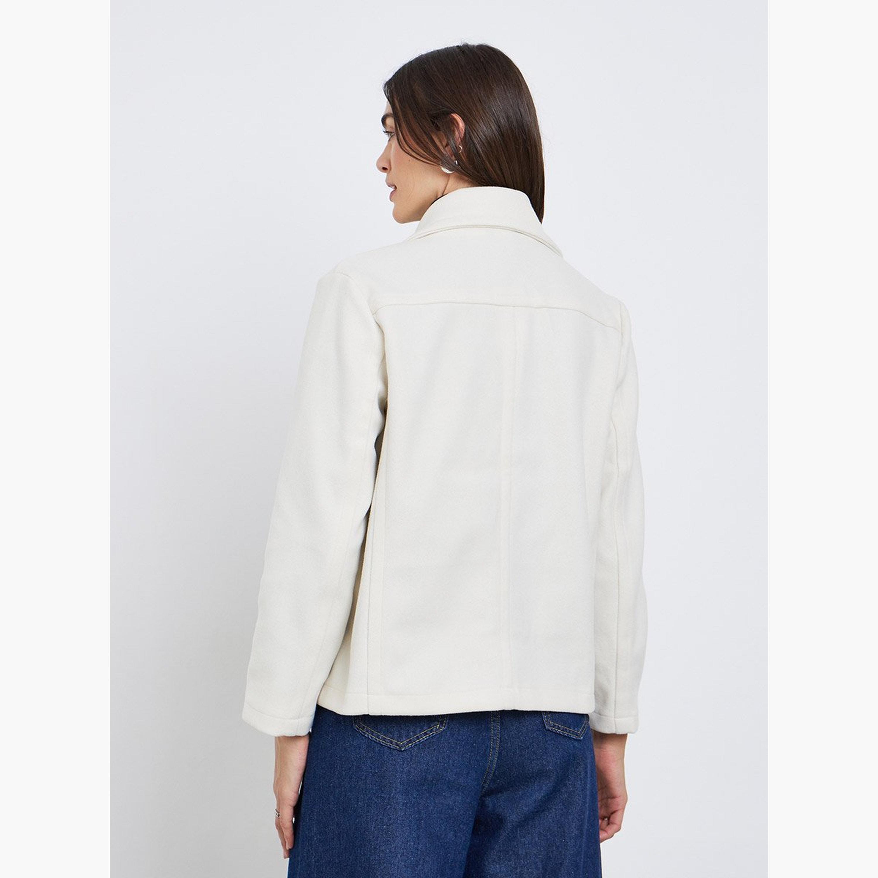 Styli Off White Oversized Wool Look Jacket-women-winterwear-coatsandjackets-jackets-image-5