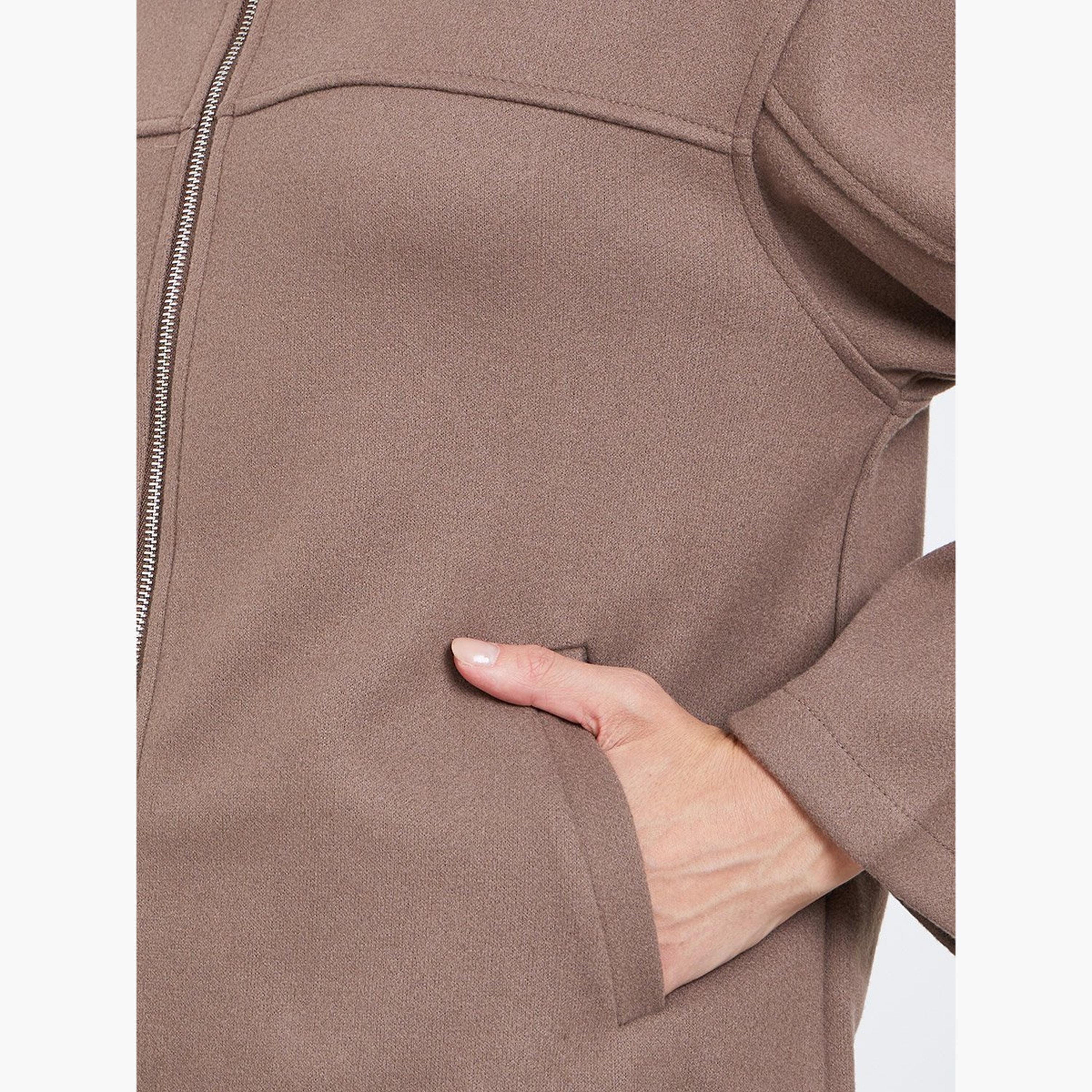 ستايلي - جاكيت بومبر بني مقاس كبير للنساء-women-winterwear-coatsandjackets-jackets-image-2