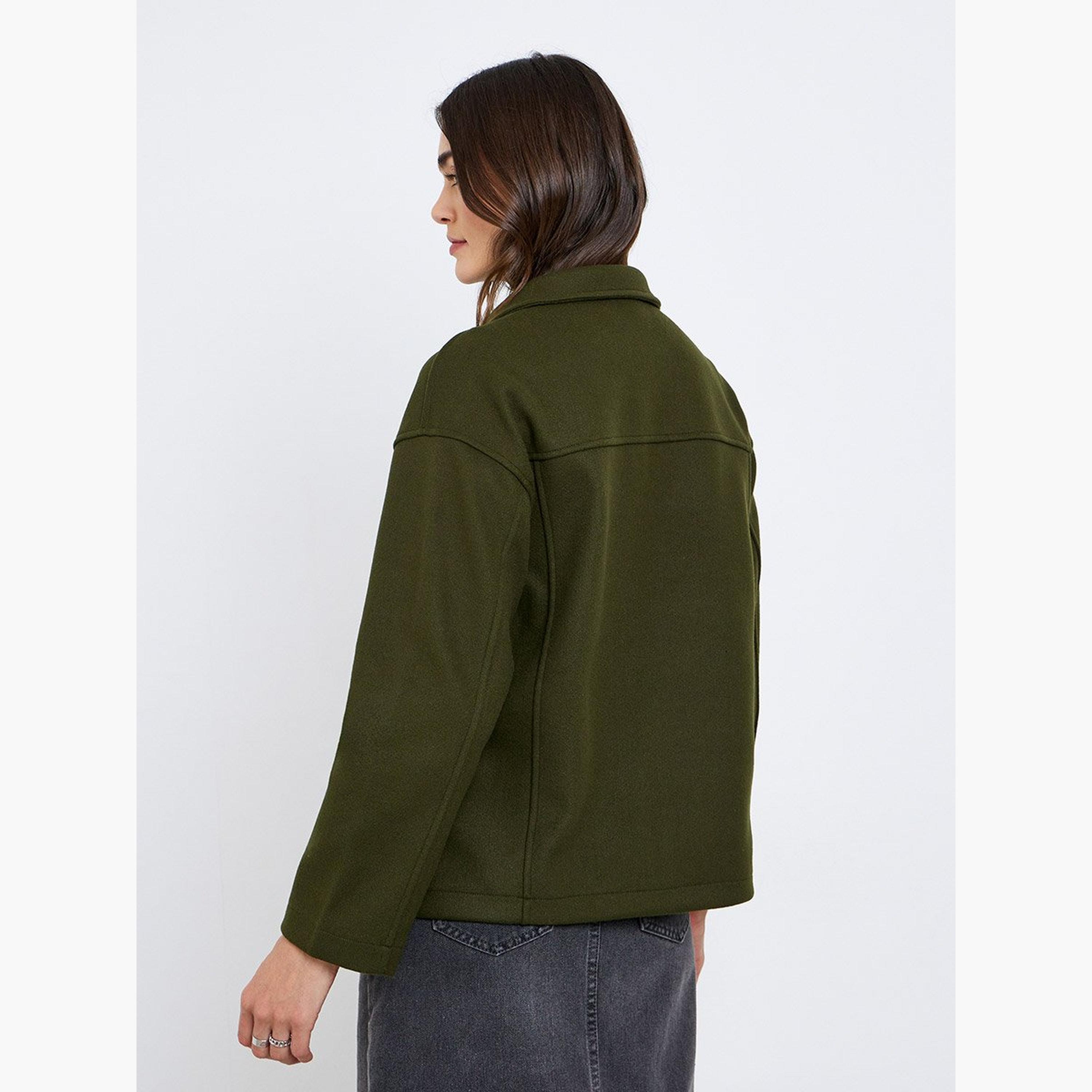 Styli Oversized Wool Look Bomber Jacket-women-winterwear-coatsandjackets-jackets-image-6