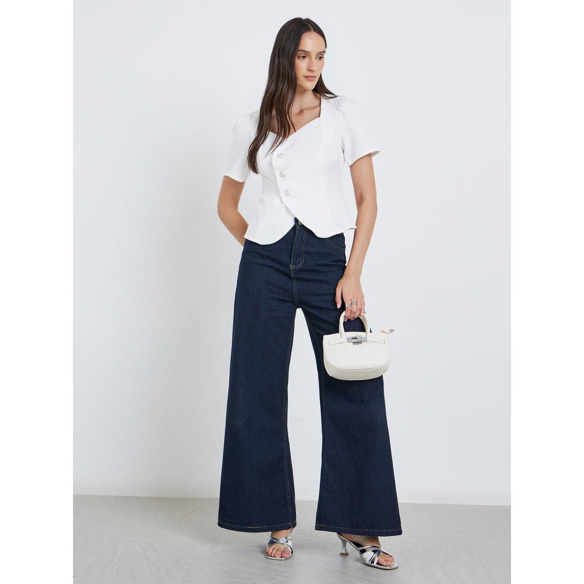 Styli White Puff Sleeve Blouse-women-clothing-shirtsandblouses-blouses-image-2