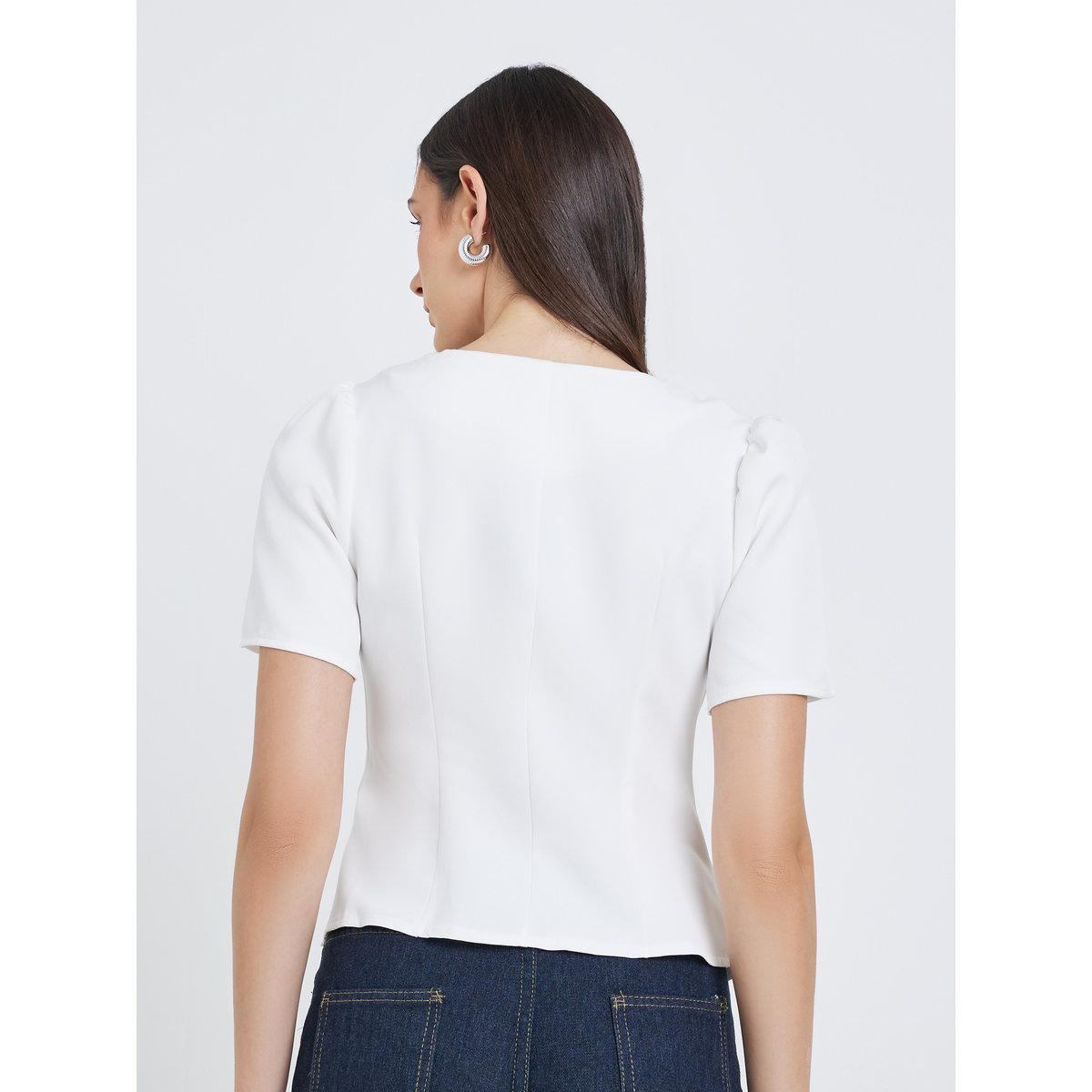 Styli White Puff Sleeve Blouse-women-clothing-shirtsandblouses-blouses-image-4