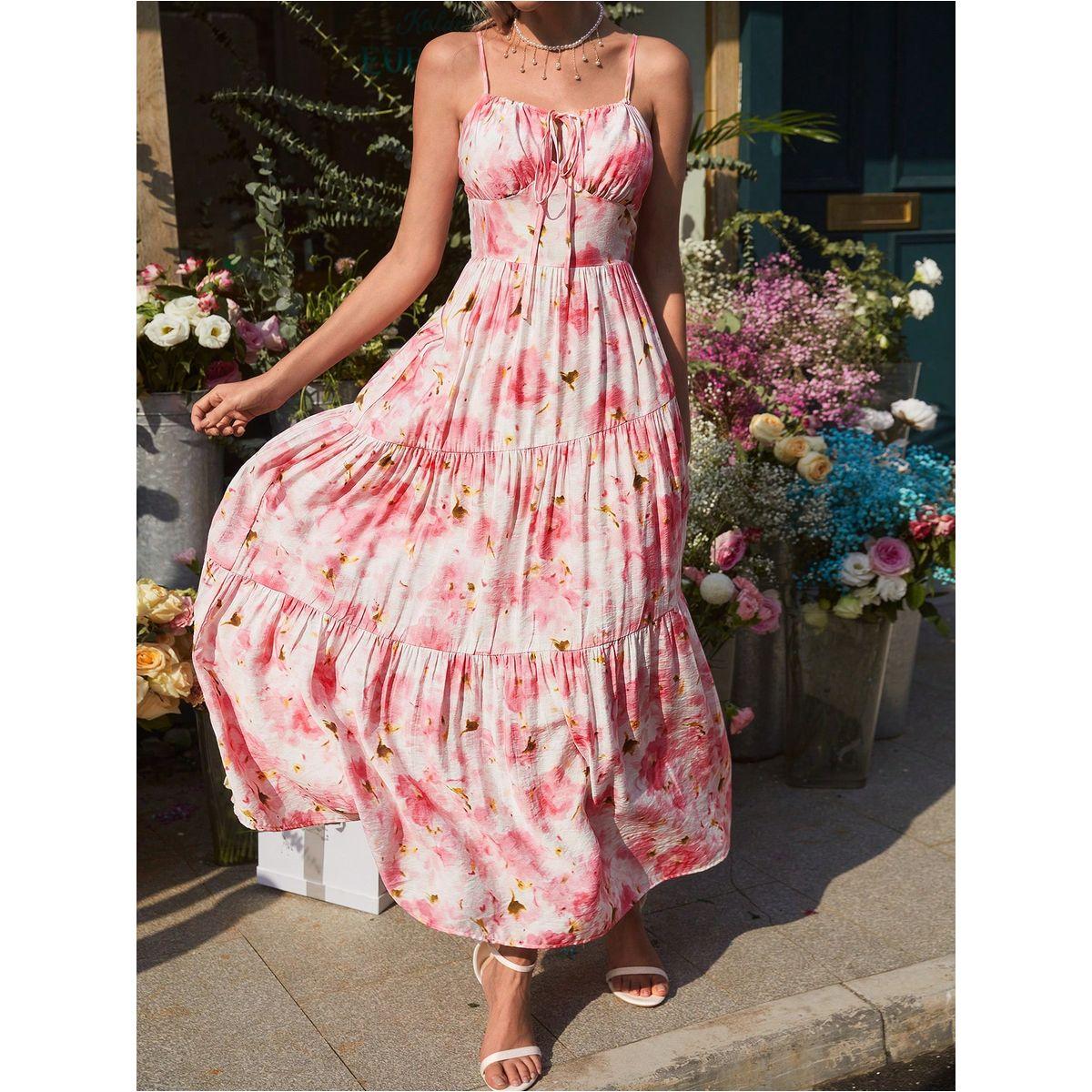 Styli Floral Print Strappy Tiered Maxi Dress-women-clothing-dresses-image-3