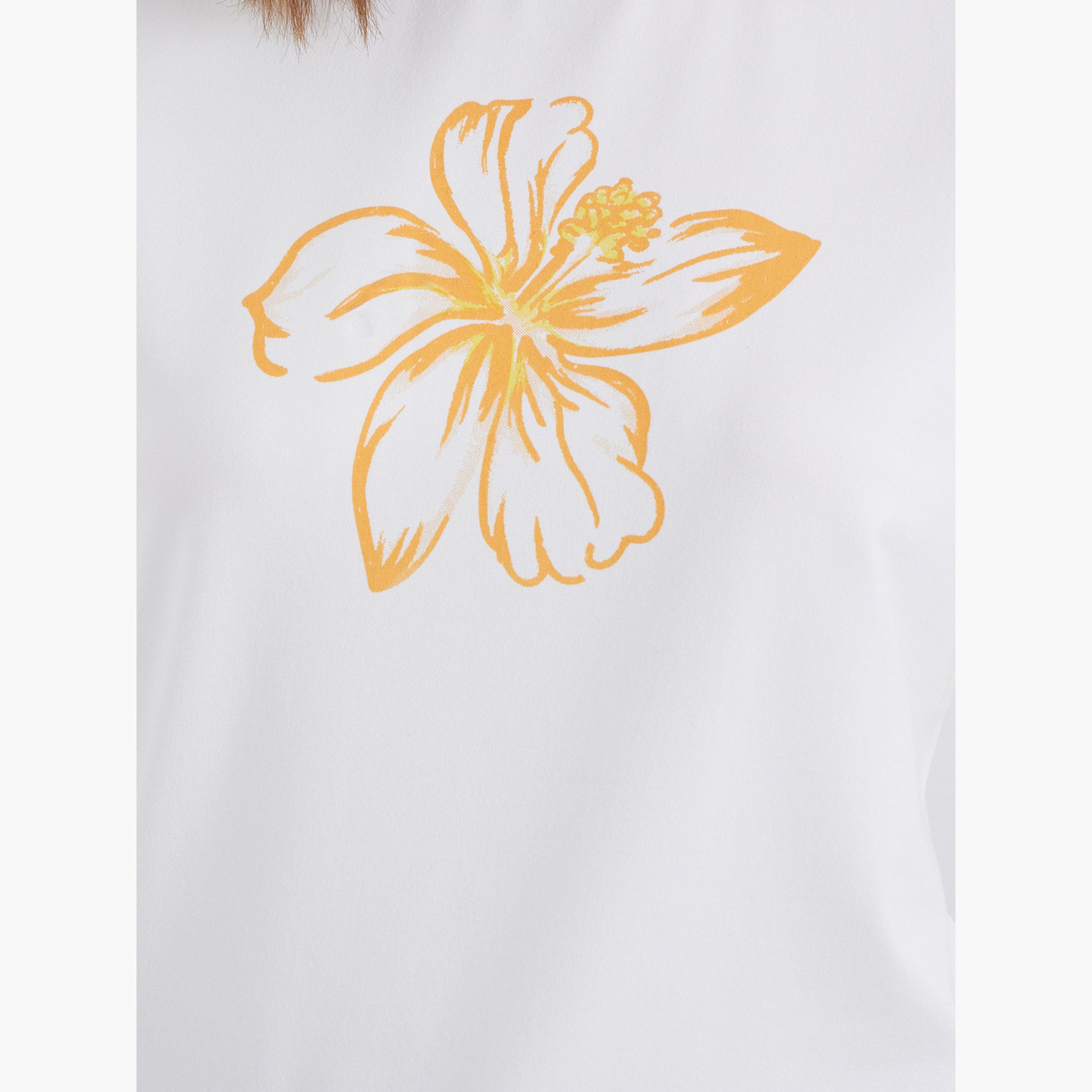 Styli White Graphic Print Cotton T-Shirt-women-clothing-tshirts-image-4