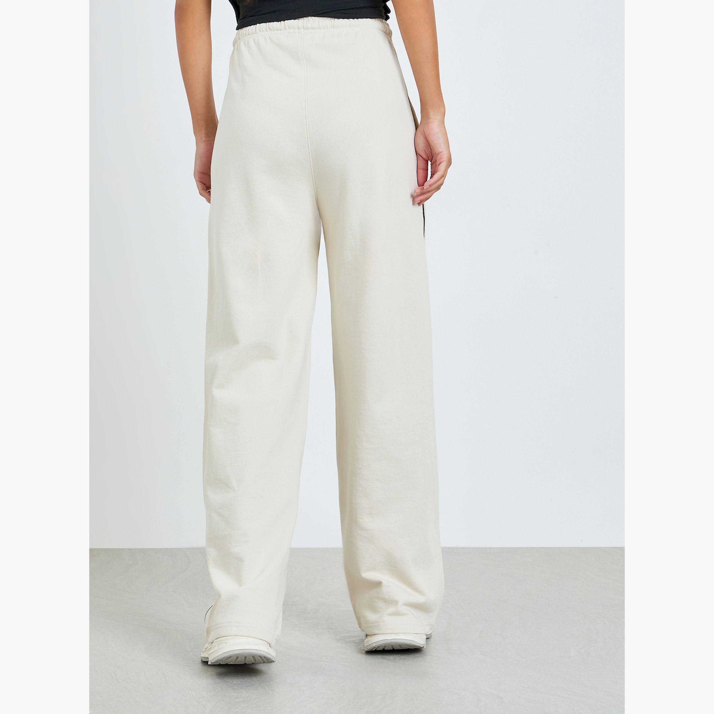 Styli Beige Wide Leg Joggers with Drawstring-women-clothing-bottoms-joggers-image-5