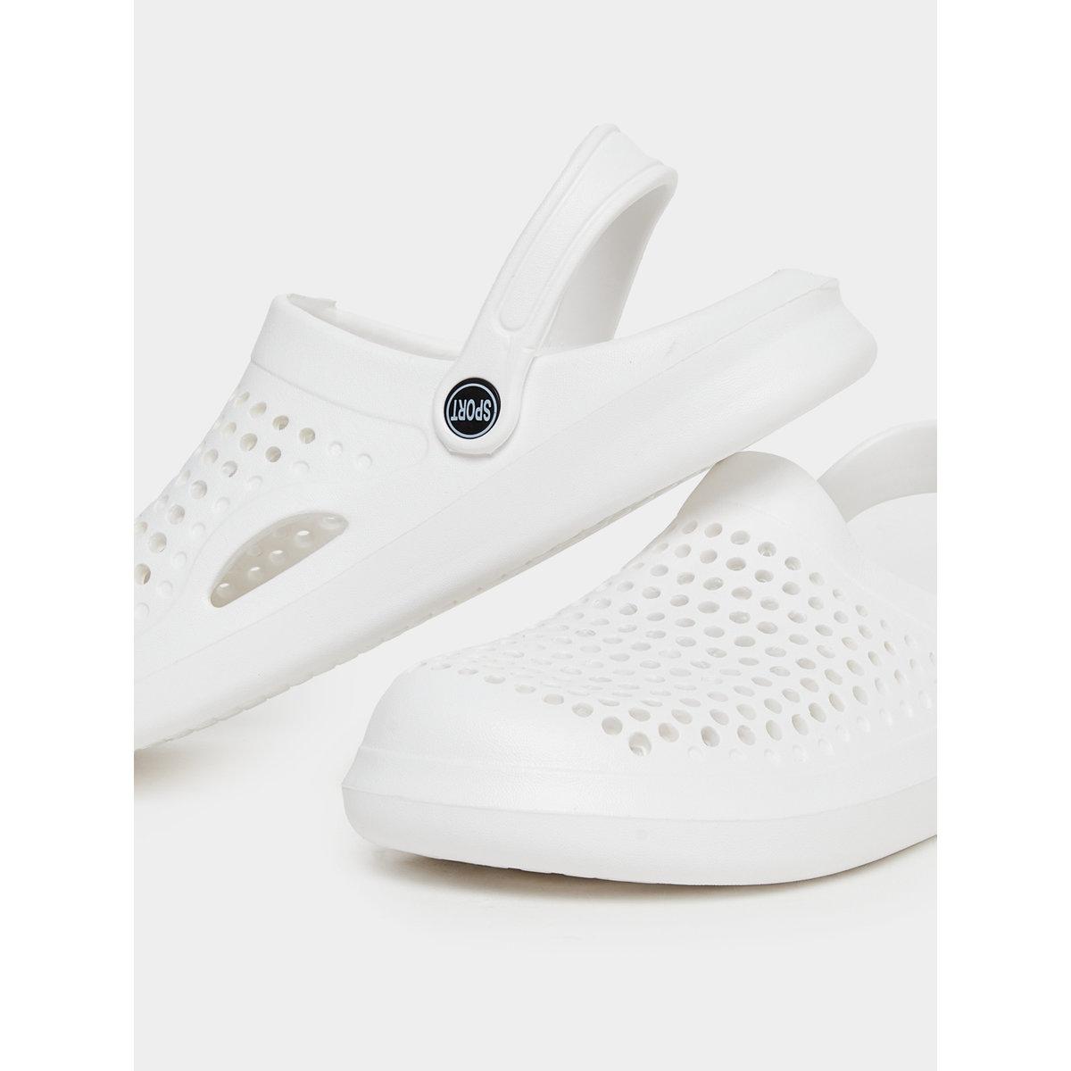 Take Two Vamp Perforated Solid Heel Strap Clogs-women-shoes-sandals-flats-image-4