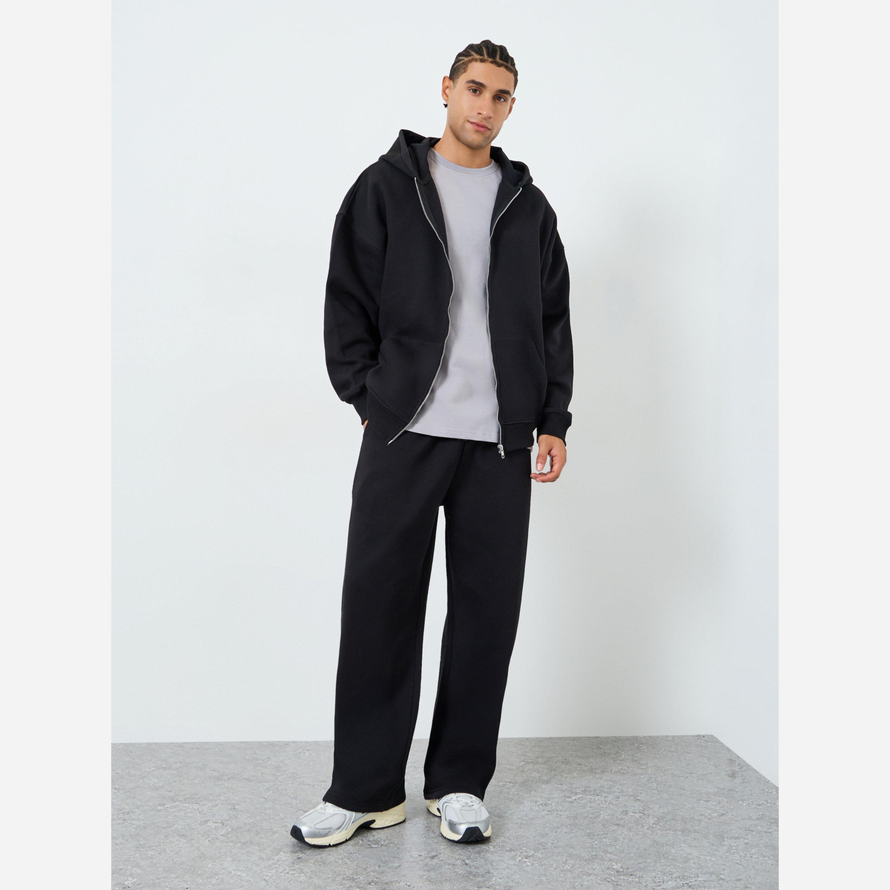 Styli Men Oversized Hooded Jacket and Joggers Co-Ords-men-clothing-coordsets-image-1
