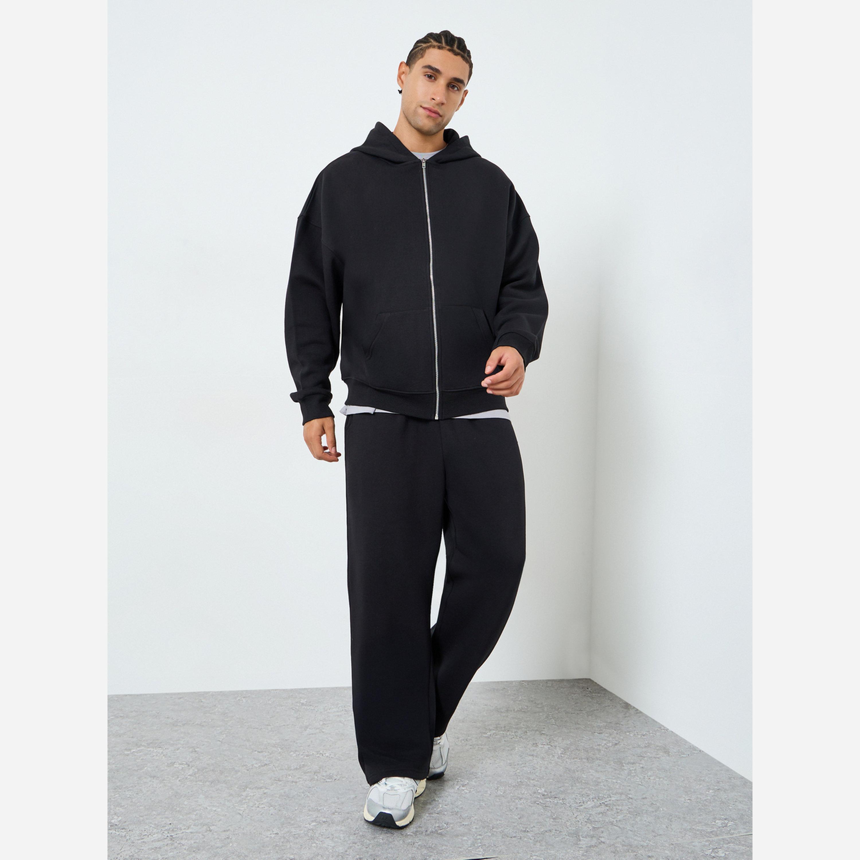 Styli Men Oversized Hooded Jacket and Joggers Co-Ords-men-clothing-coordsets-image-2