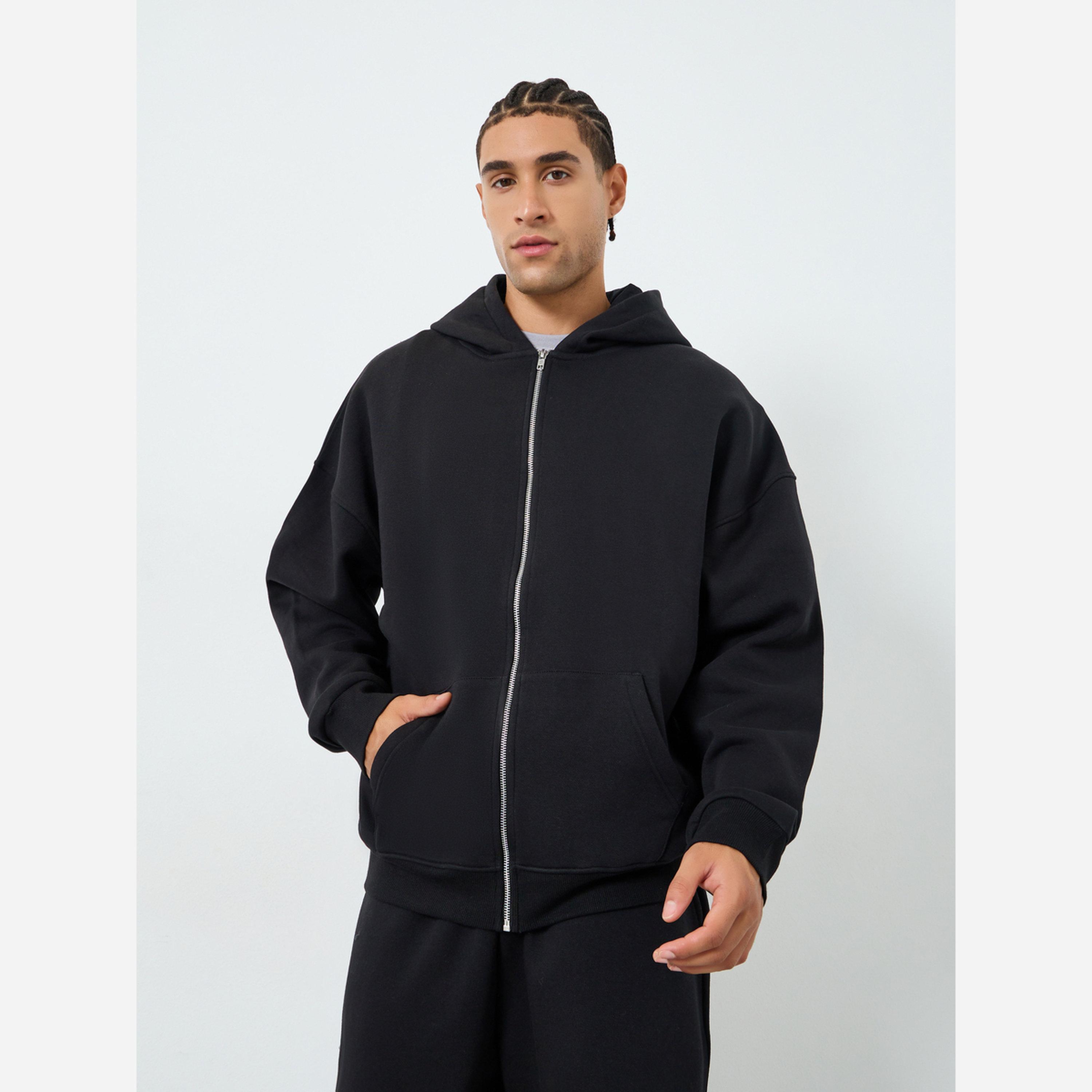 Styli Men Oversized Hooded Jacket and Joggers Co-Ords-men-clothing-coordsets-image-3