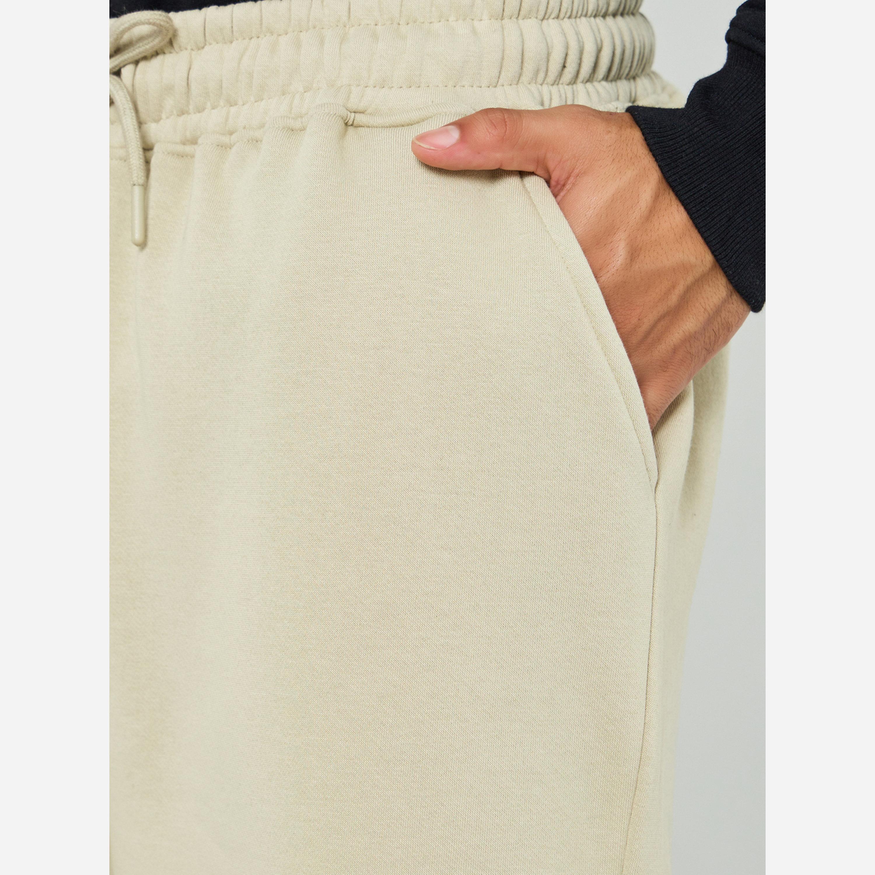Styli Men Oversized Fleece Shorts-men-clothing-bottoms-shorts-image-4