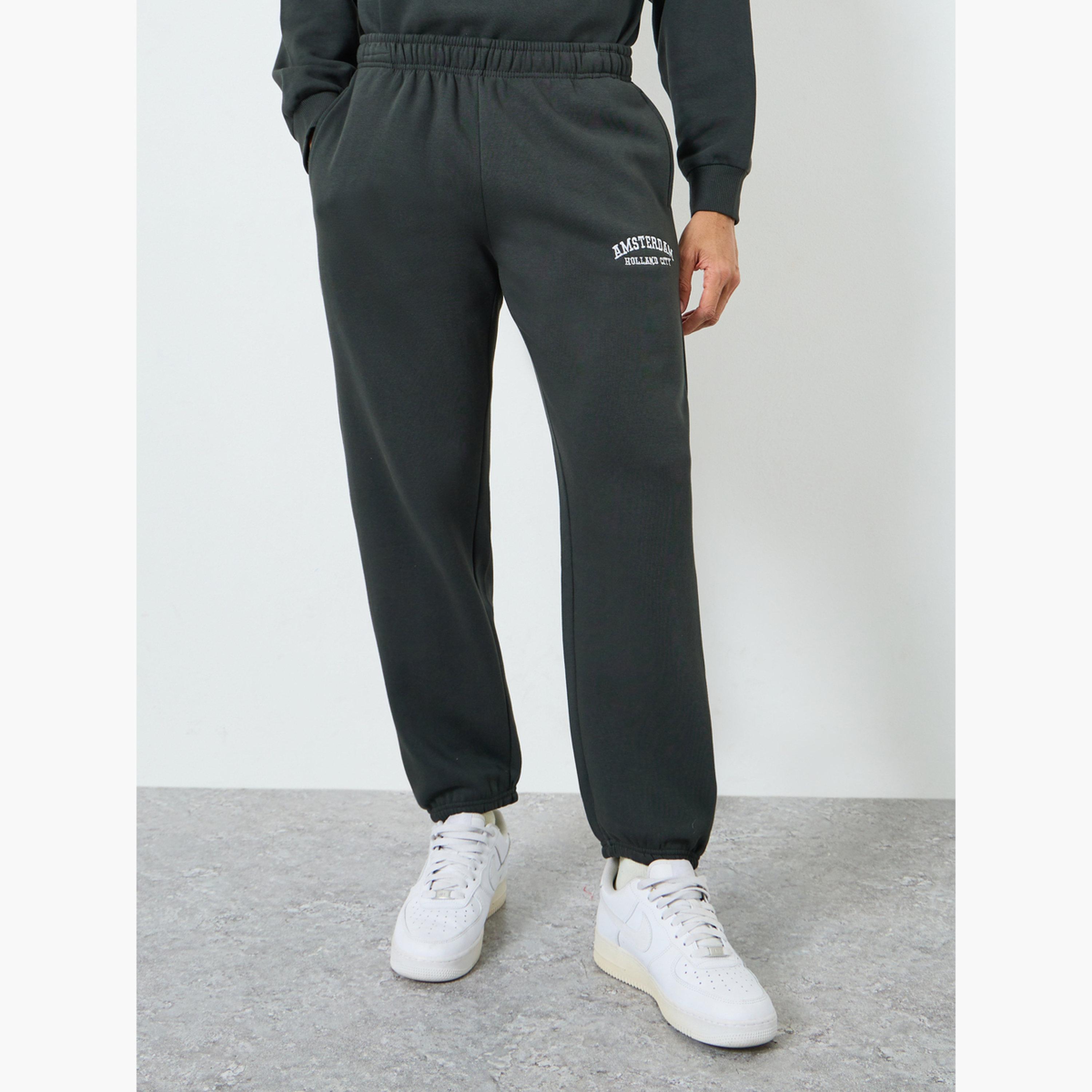 Styli Men Dark Green Sweatshirt and Joggers Co-Ords-men-clothing-coordsets-image-4