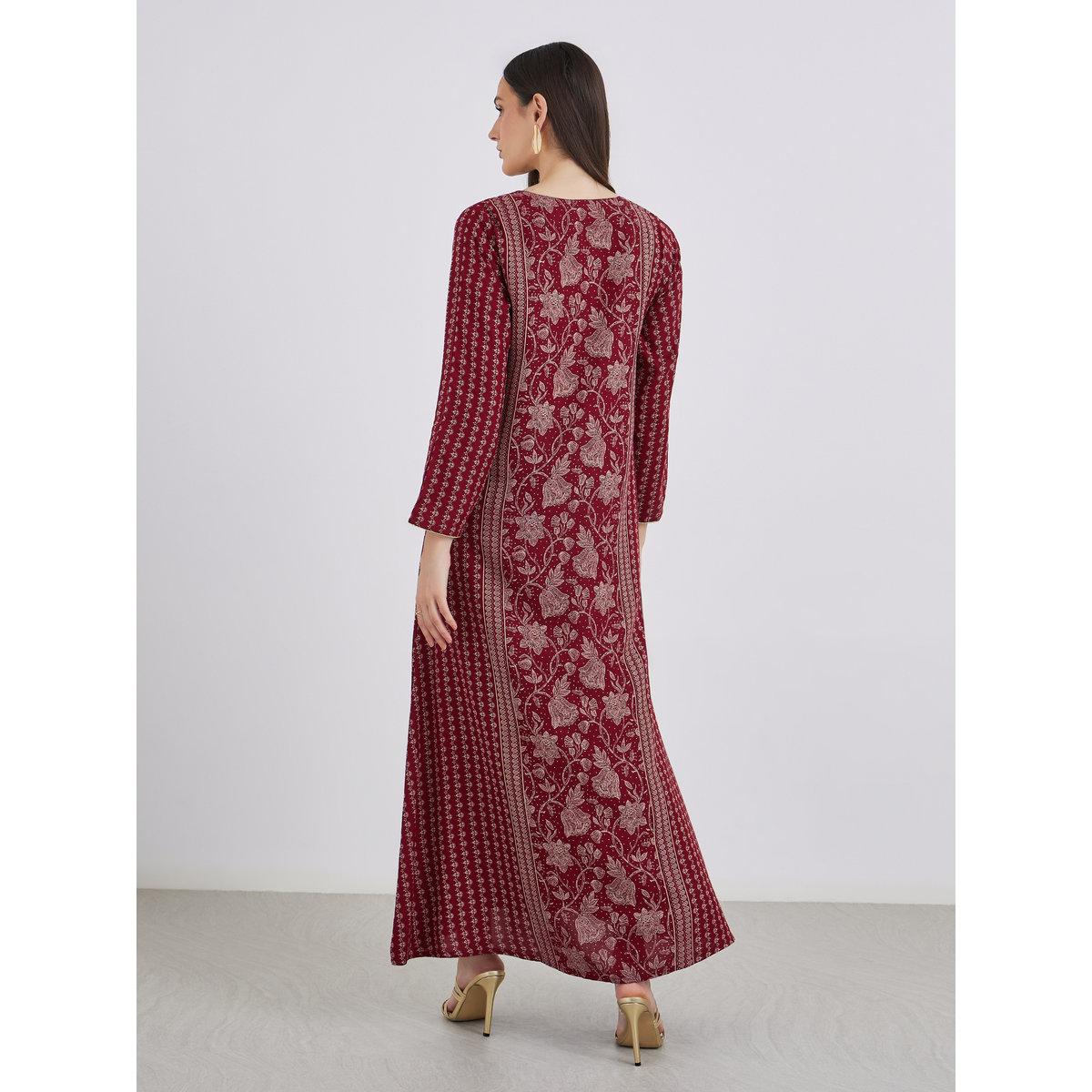 جلابية بتفاصيل تطريز-women-arabicclothing-jalabiyas-image-5