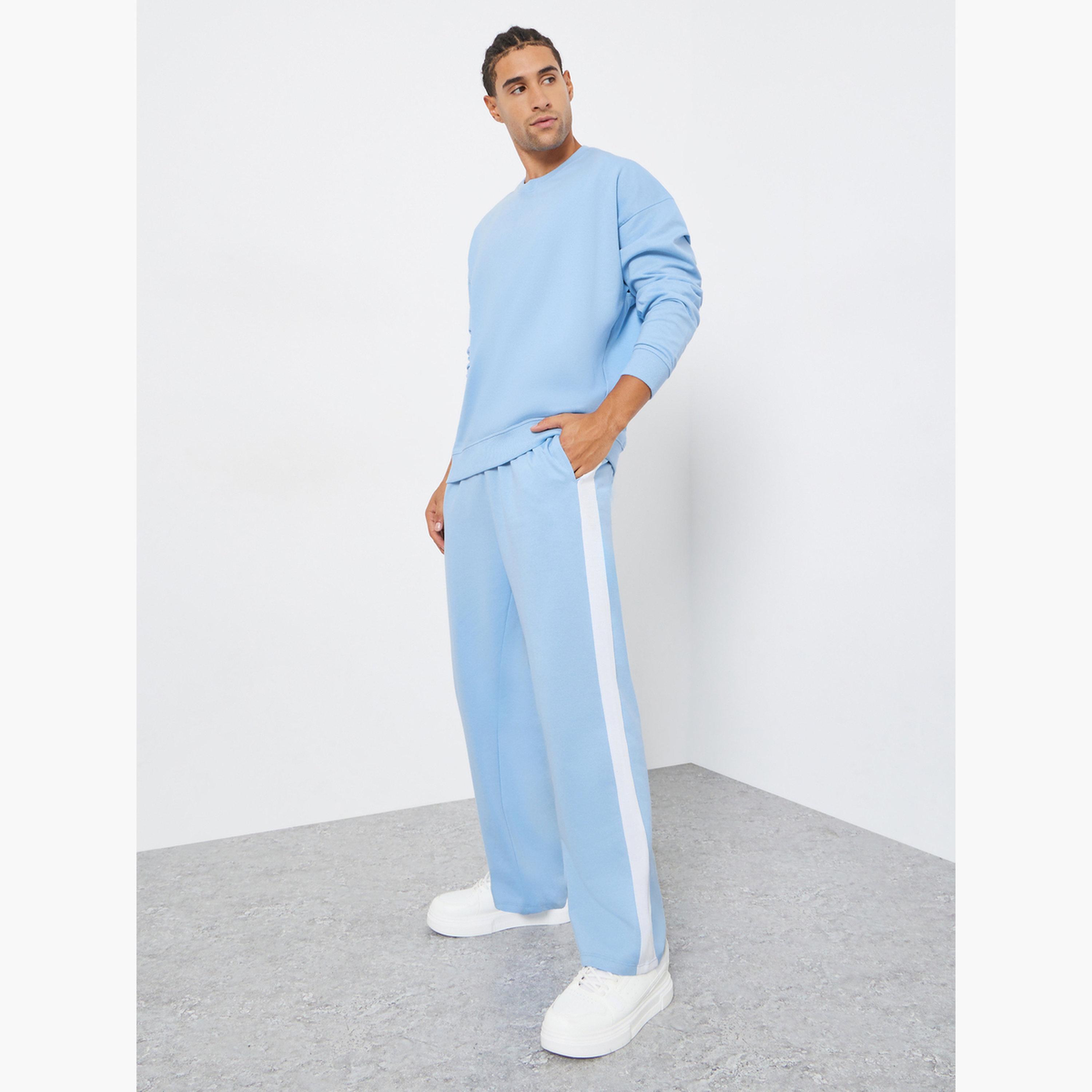 ستايلي - ملابس رياضية سترة رياضية وبنطال رياضي للرجال مقاس واسع-men-clothing-coordsets-image-1