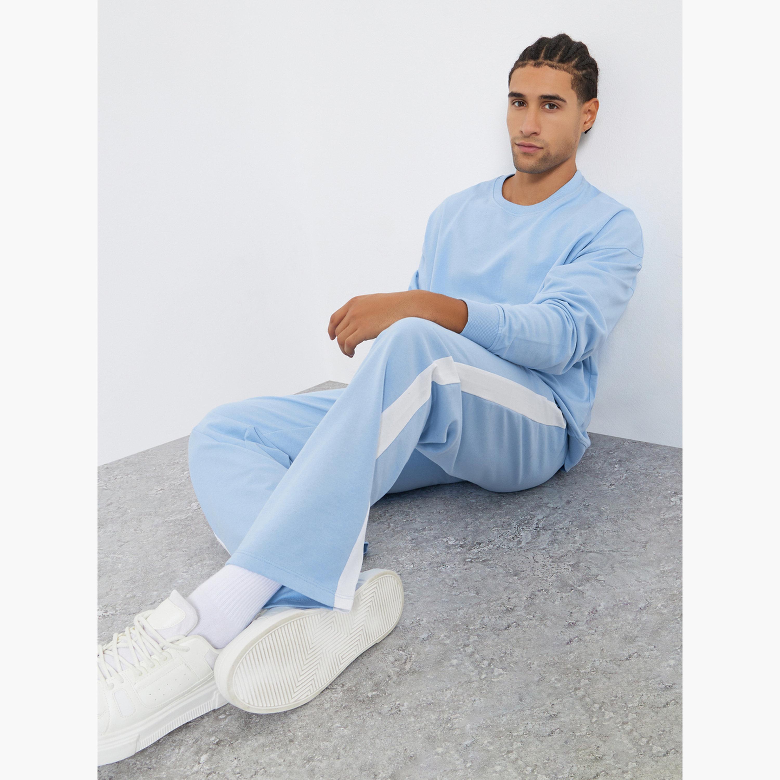 Styli Men Oversized Sweatshirt and Joggers Co-Ords-men-clothing-coordsets-image-3
