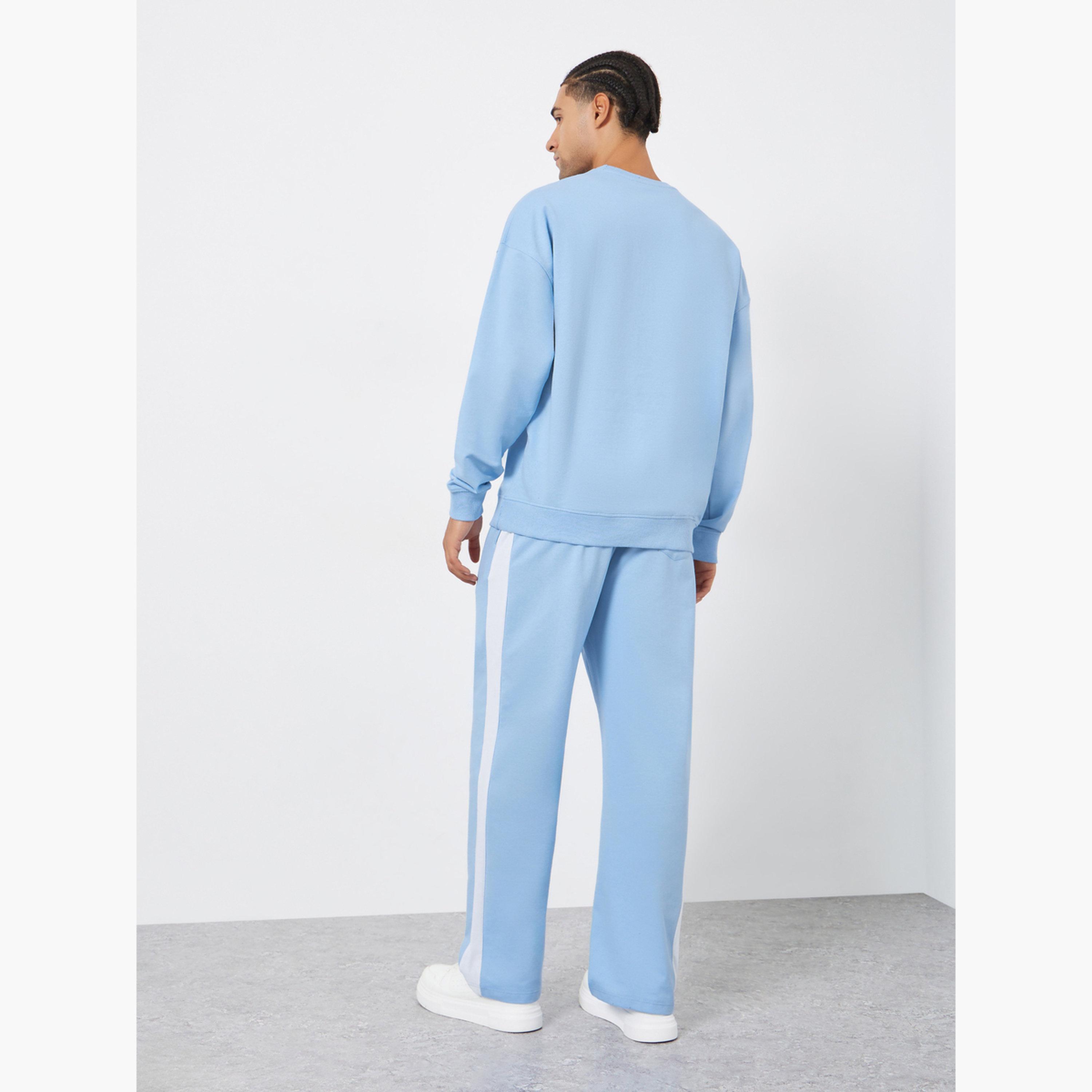 Styli Men Oversized Sweatshirt and Joggers Co-Ords-men-clothing-coordsets-image-4