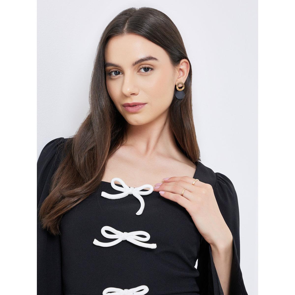 فستان ميدي سادة بتفاصيل فيونكة-women-clothing-dresses-image-4