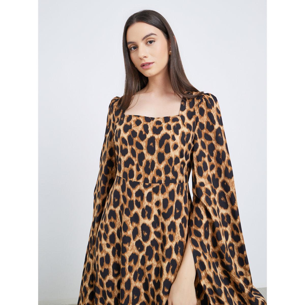 Take Two Leopard Print Square Neck Maxi Dress-women-clothing-dresses-image-1