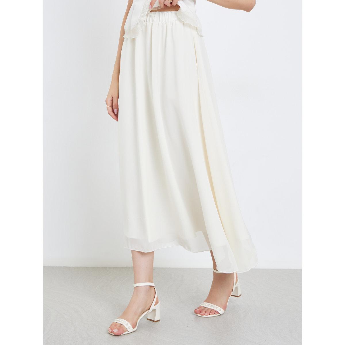 طقم منسق من تنورة طويلة وبلوزة بتفاصيل كشكش-women-clothing-coordsets-image-3