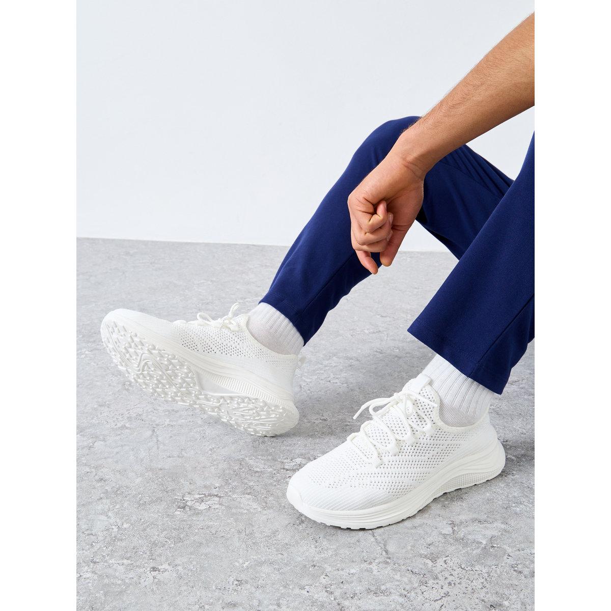 Take Two Textured Lace Up Sneakers-men-shoes-sneakers-image-1