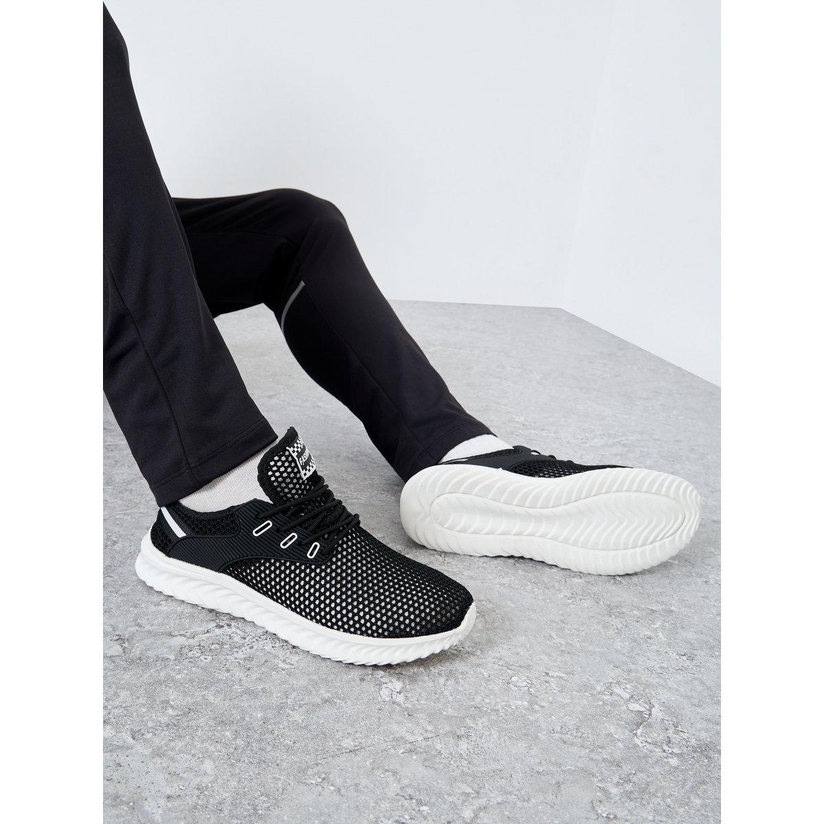 Take Two Textured Lace Up Sneakers-men-shoes-sneakers-image-1