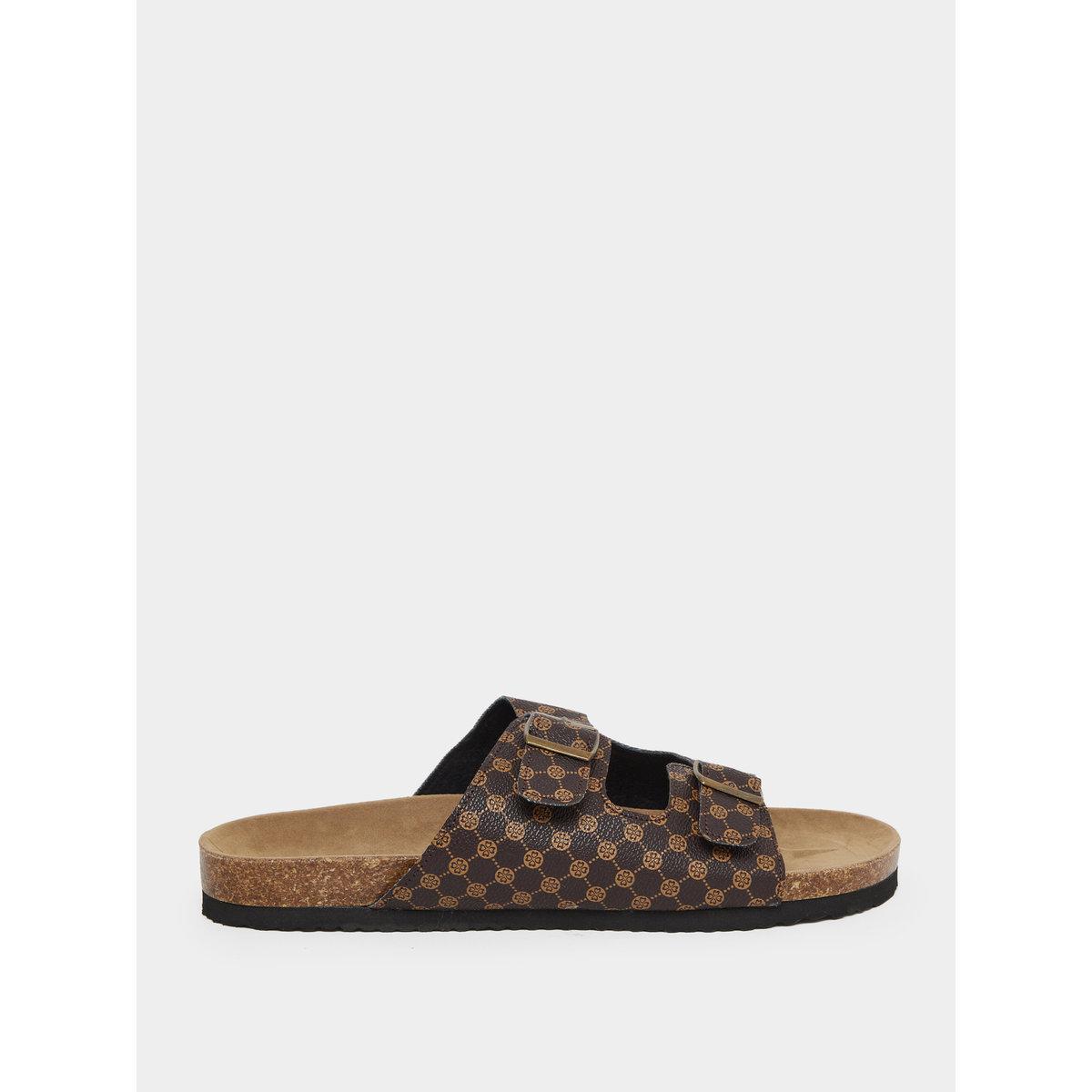 Take Two Buckle Detail Slip-On Sandals-men-shoes-flipflopsandslides-image-2