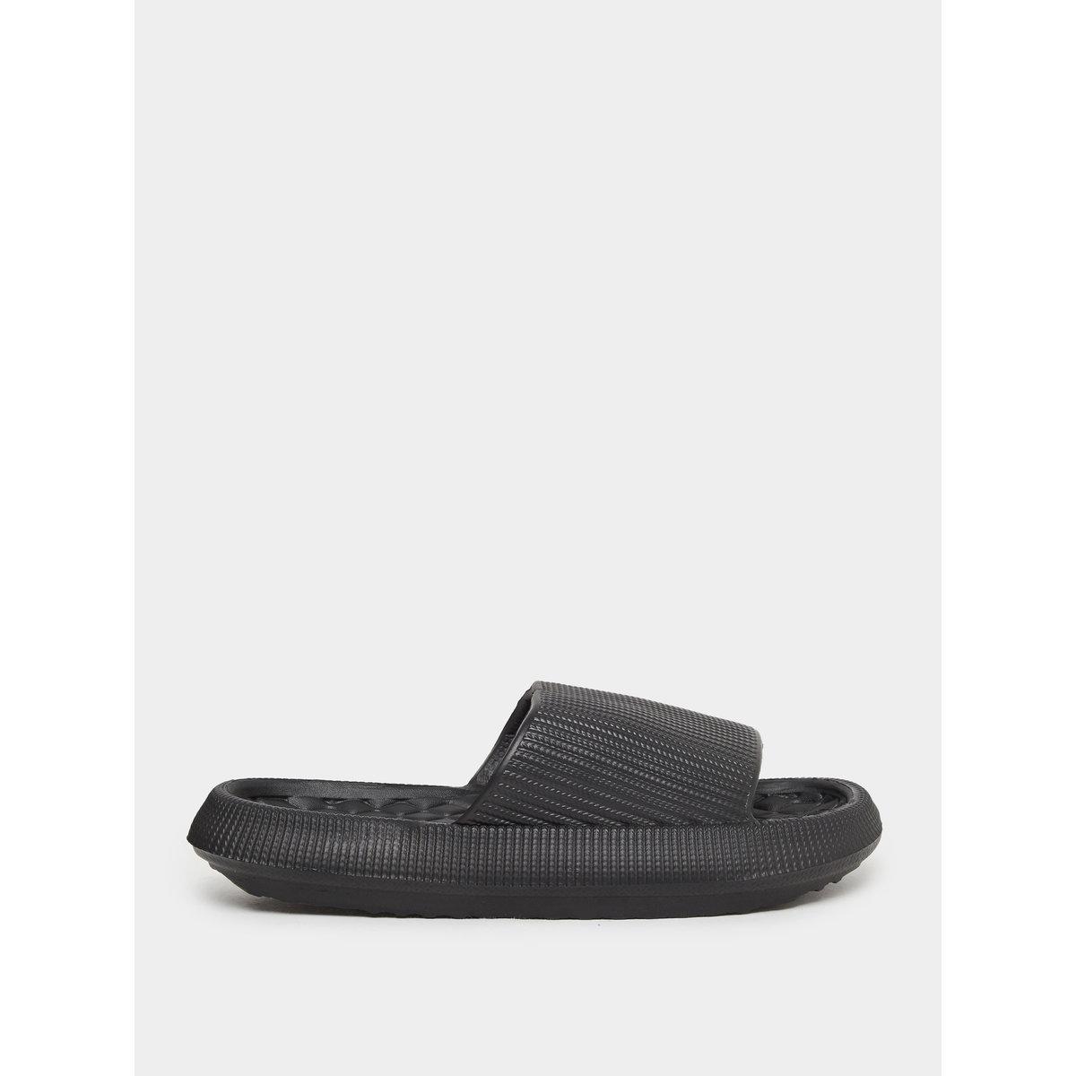 Take Two Solid Texture Anti-Slip Bathroom Slippers-men-shoes-flipflopsandslides-image-2