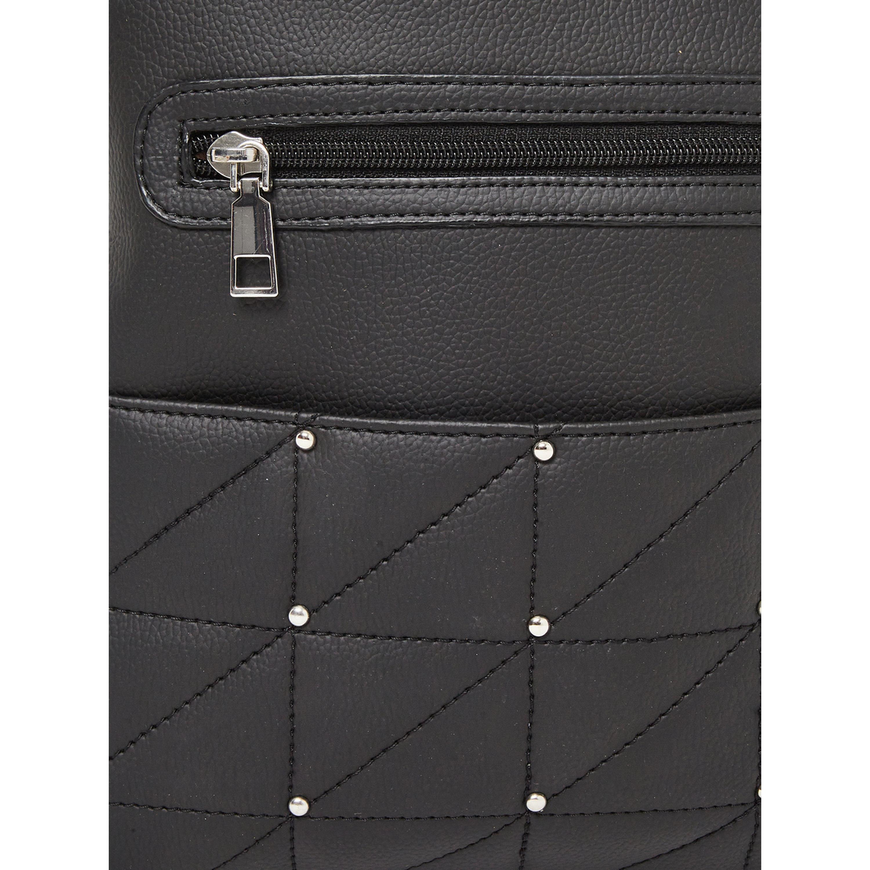 Styli Black Quilted Studded Backpack-women-bagsandwallets-backpacks-image-5