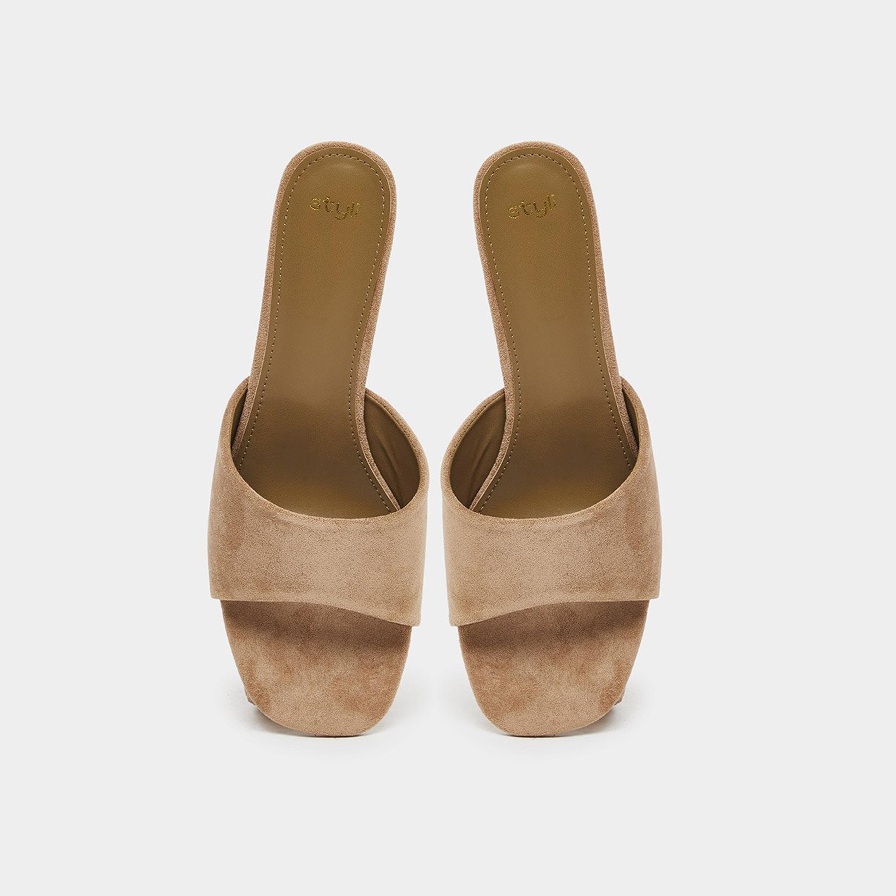 ستايلي - حذاء للنساء بكعب عريض بلون الكاكي-women-shoes-heels-image-6