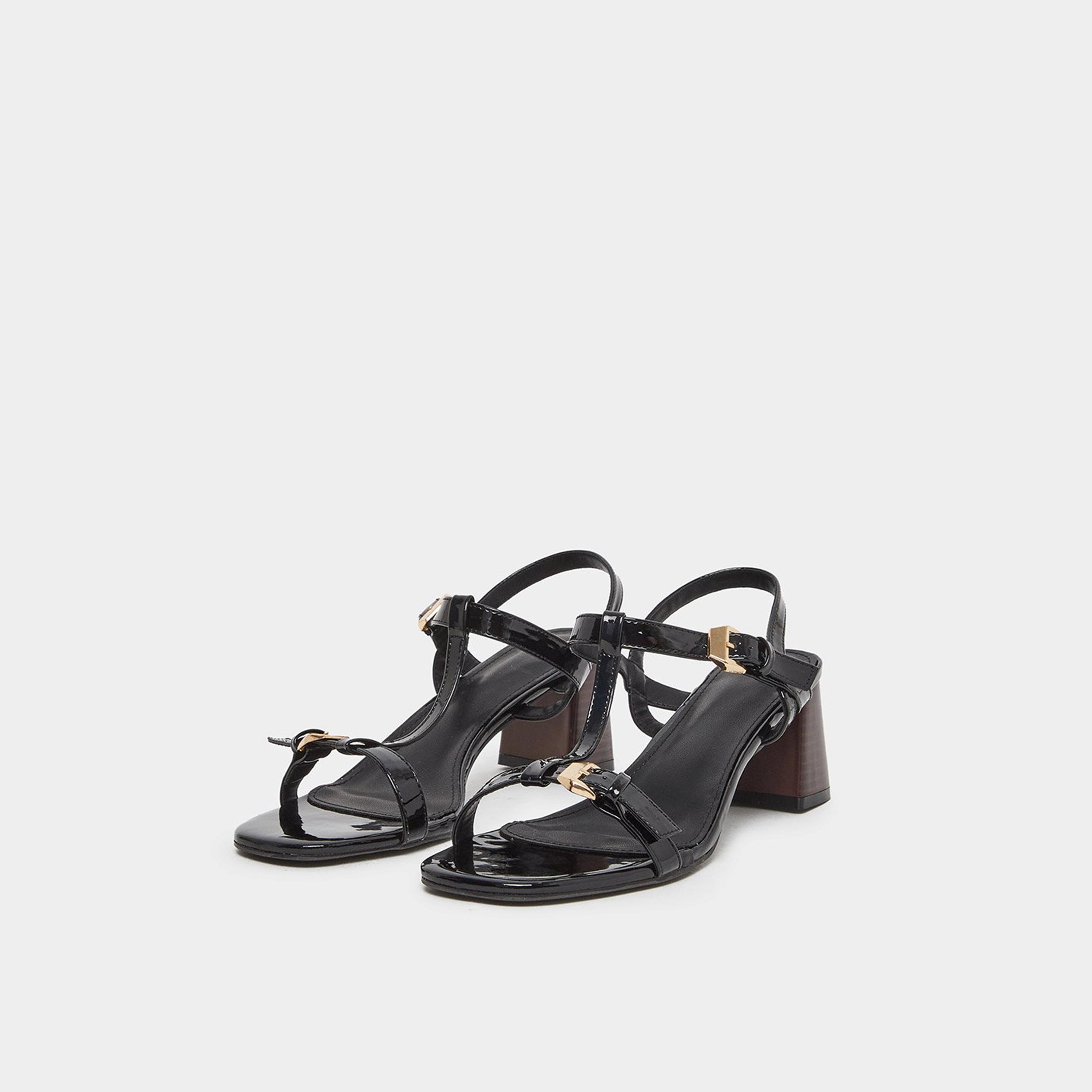 ستايلي - صندل أنيق بكعب عريض لون أسود-women-shoes-sandals-heeled-image-1