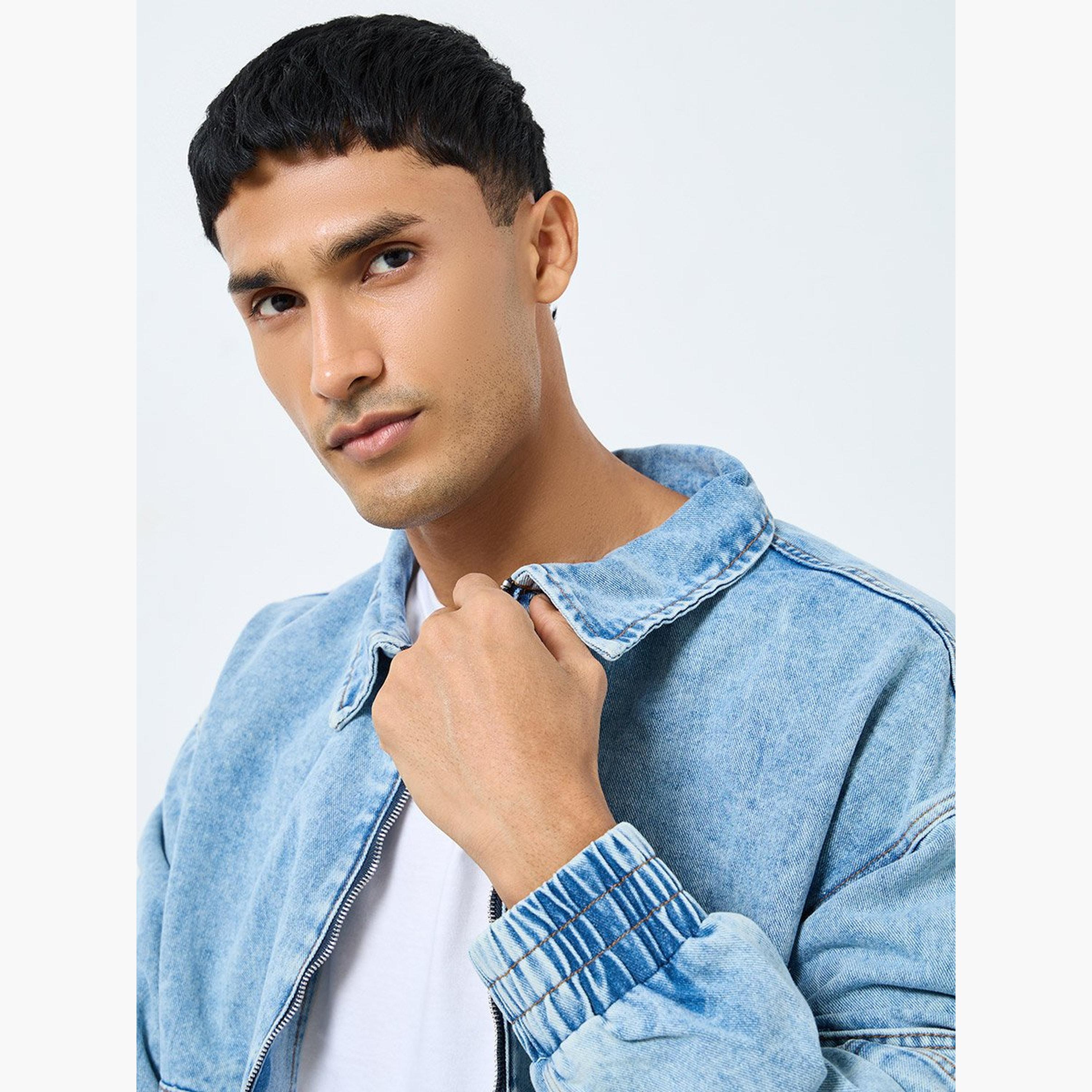 Styli Men Acid Wash Denim Jacket-men-clothing-jacketsandblazers-jackets-image-4