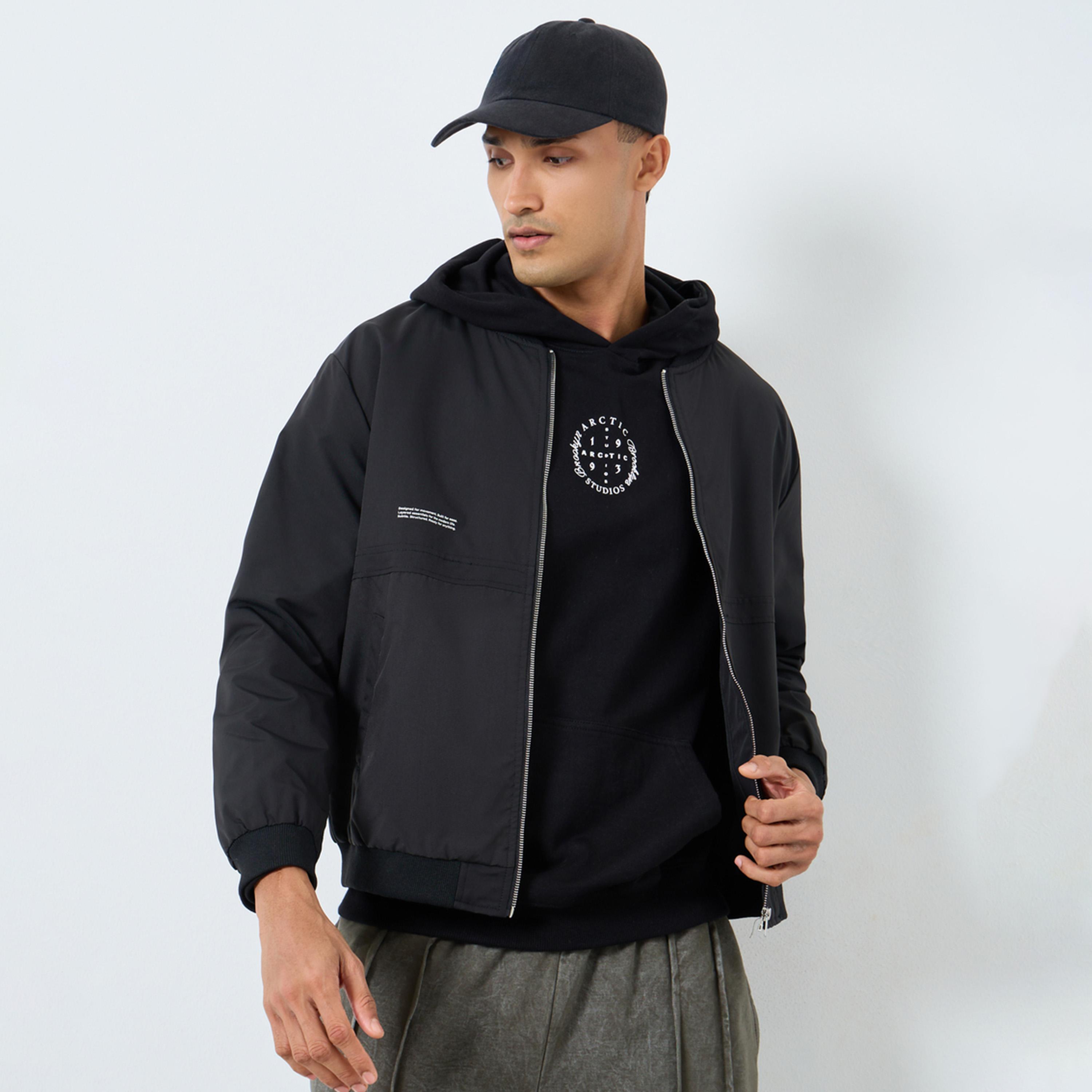 ستايلي - سترة راكبي الدراجات النارية مريحة للرجال-men-winterwear-jacketsandblazers-image-1