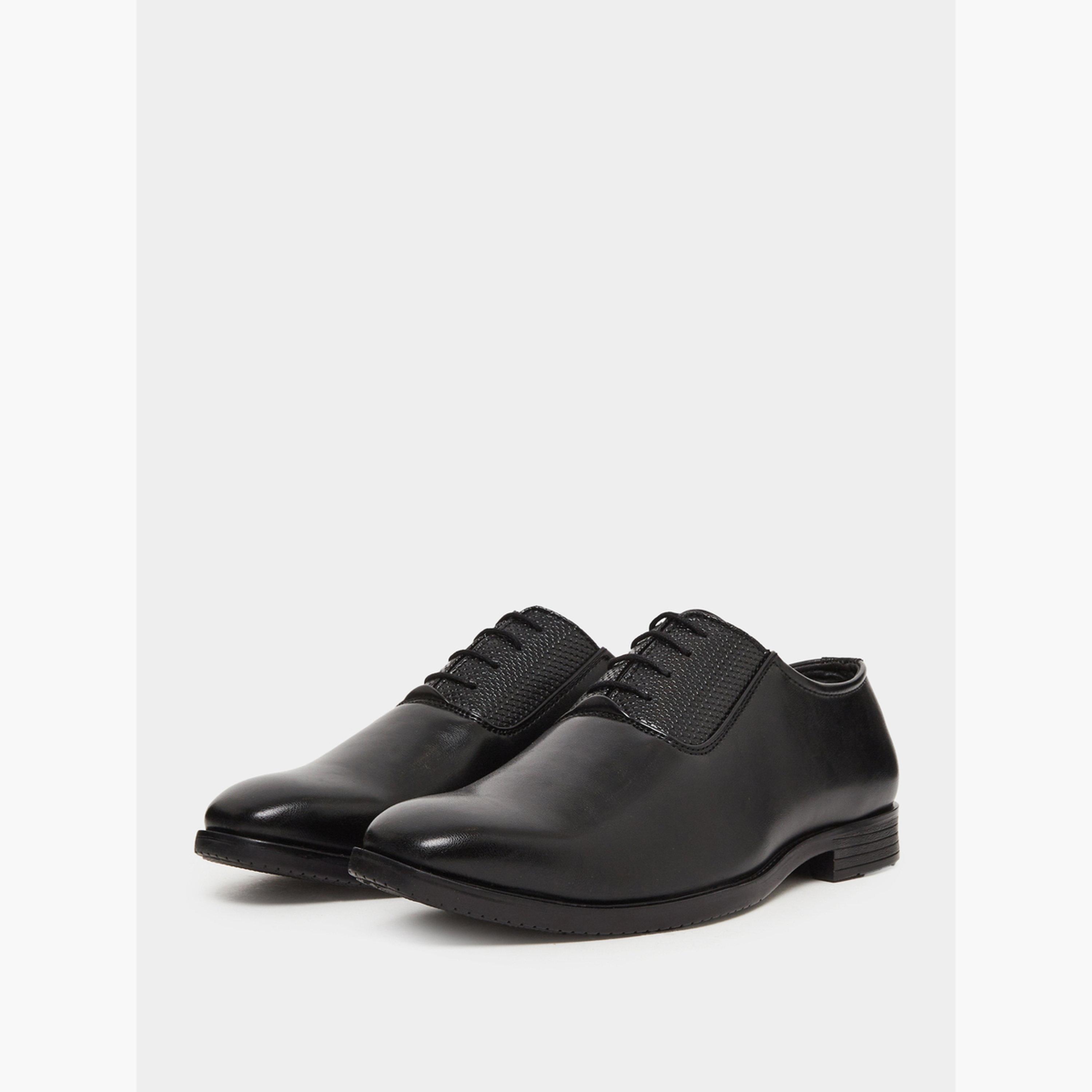 Styli Men Black Leather Oxford Shoes-men-shoes-loafersandmoccasins-image-1