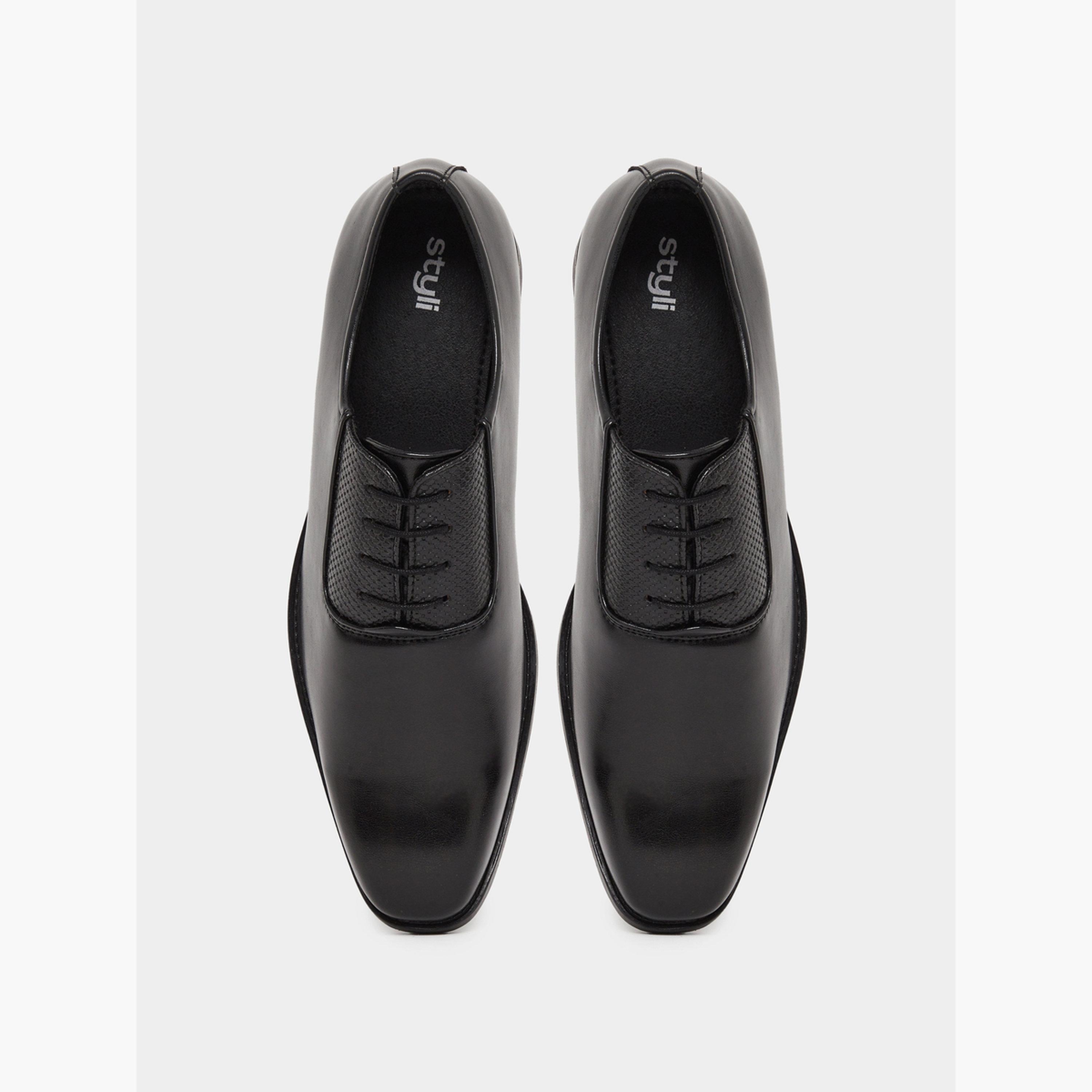 Styli Men Black Leather Oxford Shoes-men-shoes-loafersandmoccasins-image-3