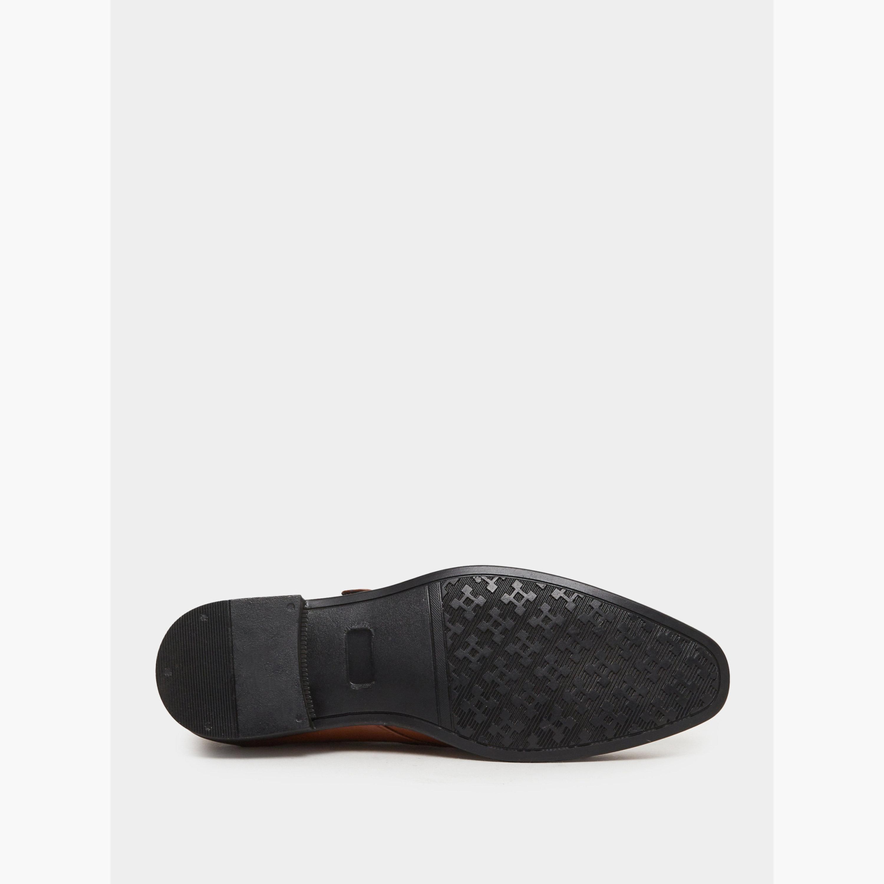 Styli Men Tan Buckle-Detailed Shoes-men-shoes-loafersandmoccasins-image-6