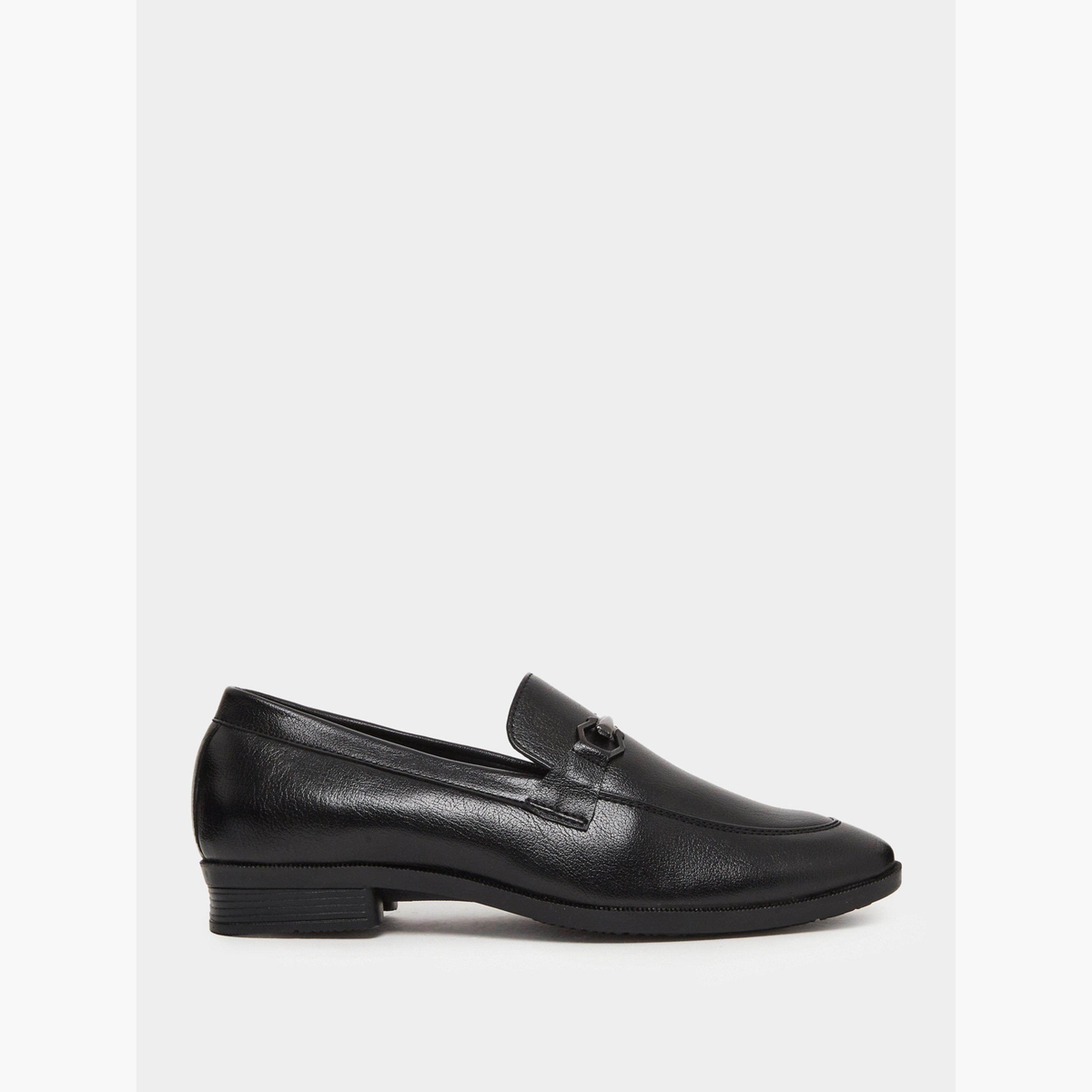 حذاء رسمي سهل الارتداء بتفاصيل معدنية-men-shoes-formalshoes-image-2