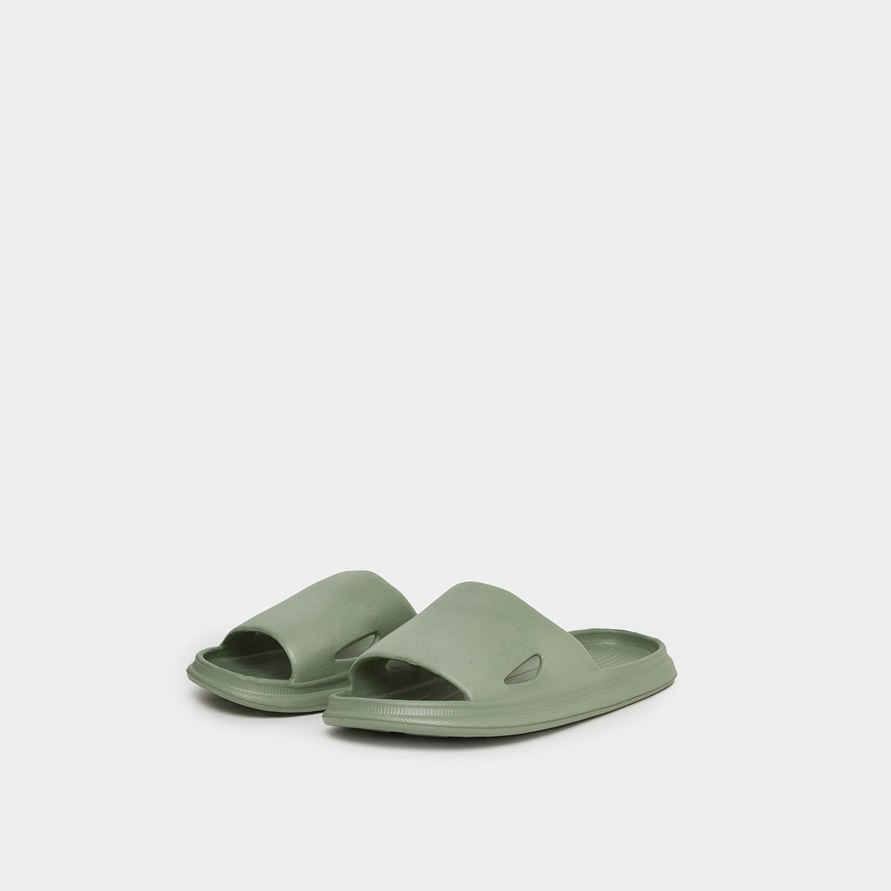 Styli Women Green Comfort Side Cut Slides-women-shoes-flipflopsandslides-image-1